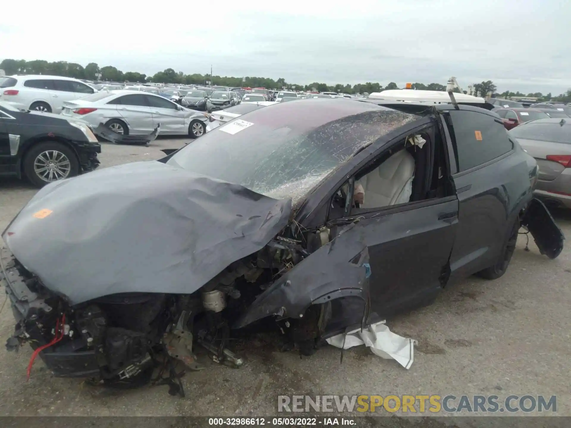 2 Photograph of a damaged car 5YJXCAE20MF323252 TESLA MODEL X 2021