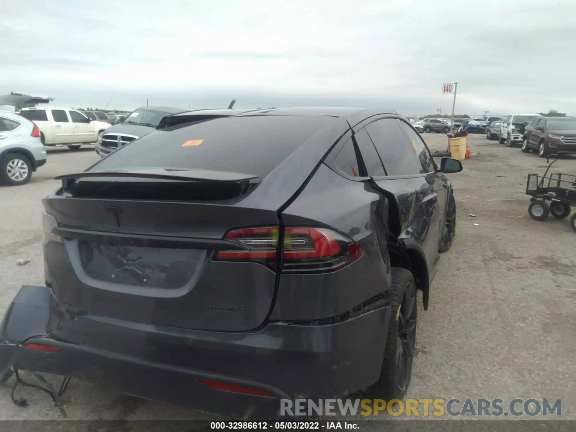 4 Фотография поврежденного автомобиля 5YJXCAE20MF323252 TESLA MODEL X 2021