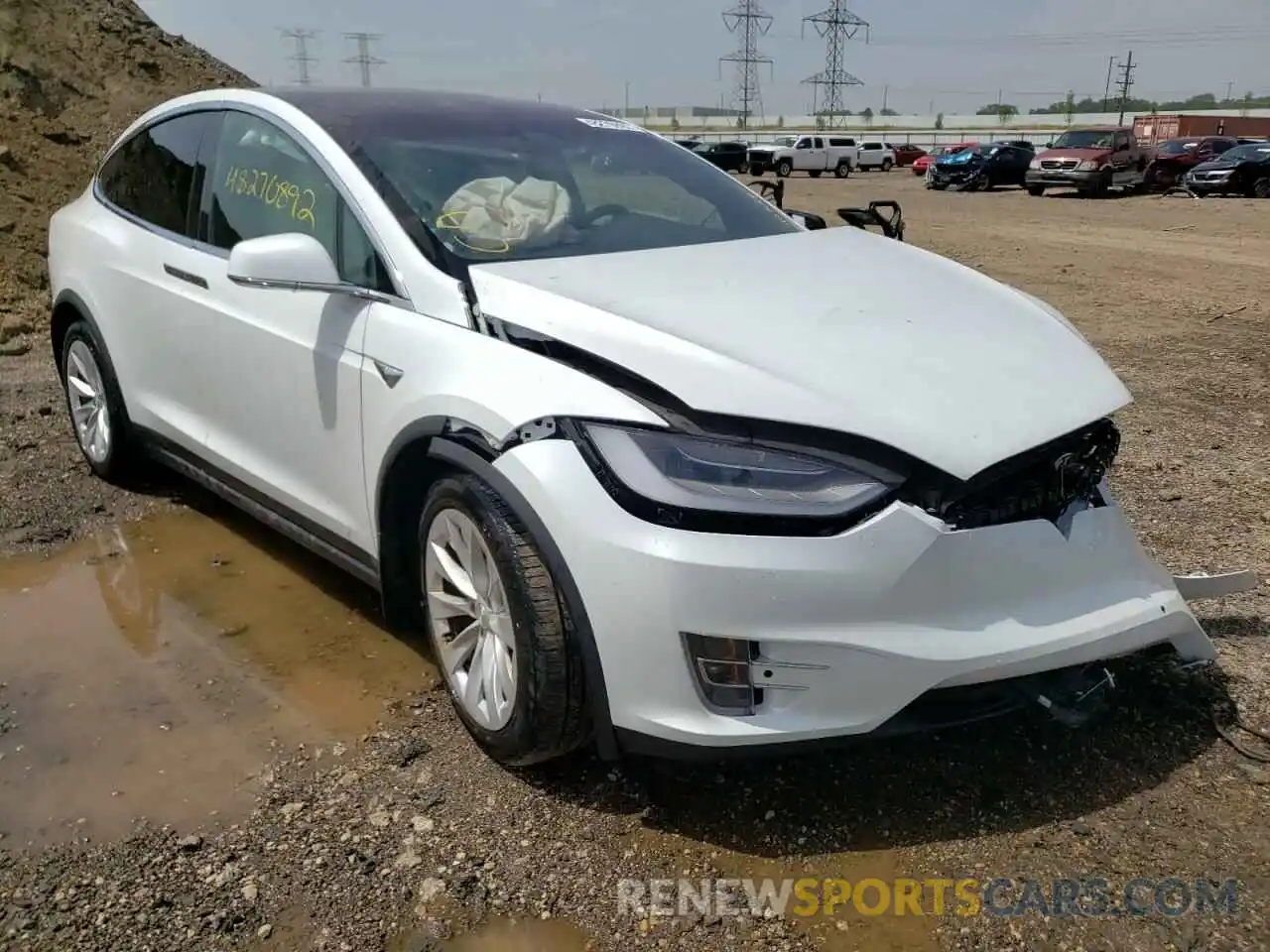 1 Photograph of a damaged car 5YJXCAE25MF321531 TESLA MODEL X 2021