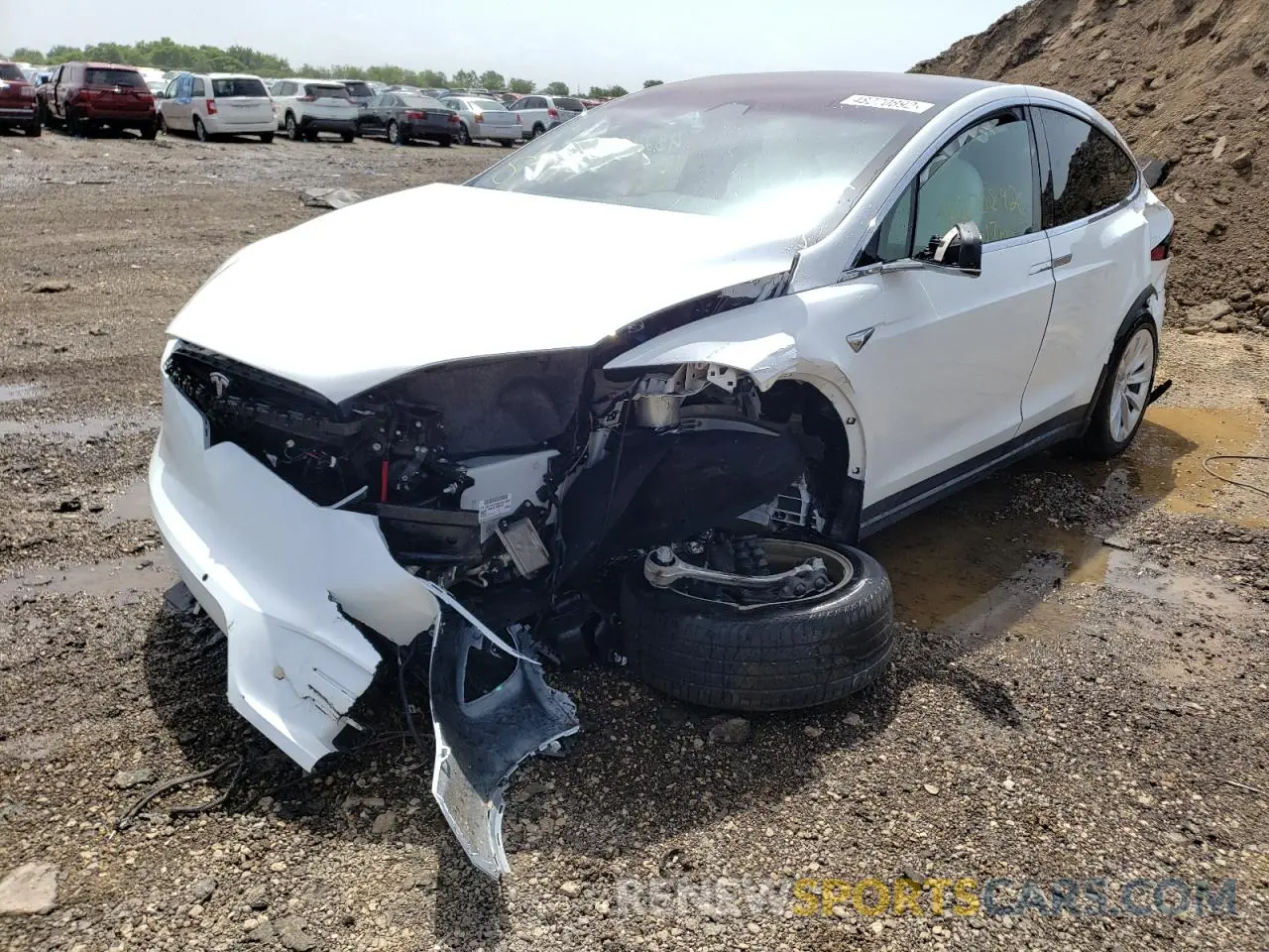 2 Photograph of a damaged car 5YJXCAE25MF321531 TESLA MODEL X 2021