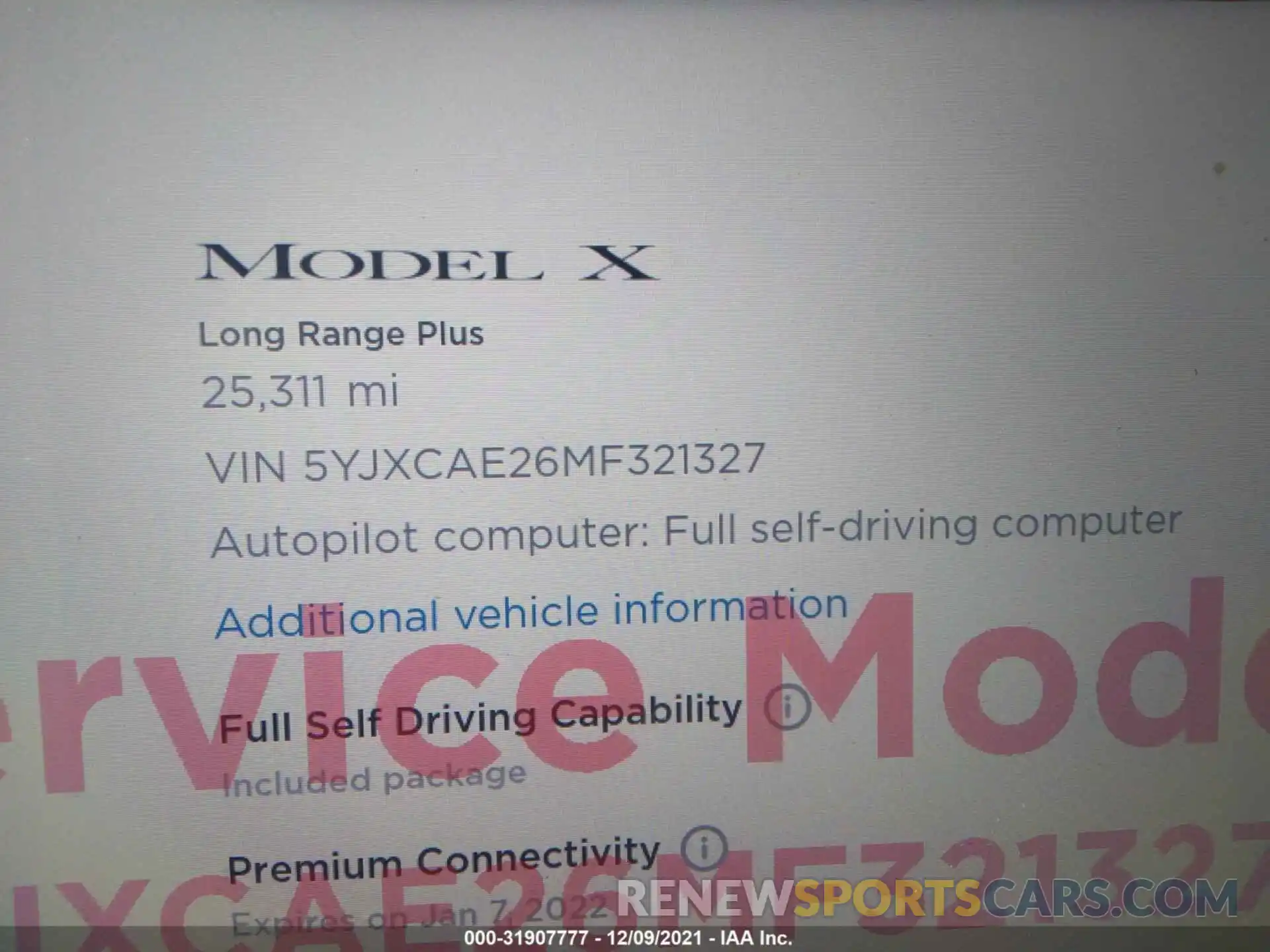 9 Photograph of a damaged car 5YJXCAE26MF321327 TESLA MODEL X 2021