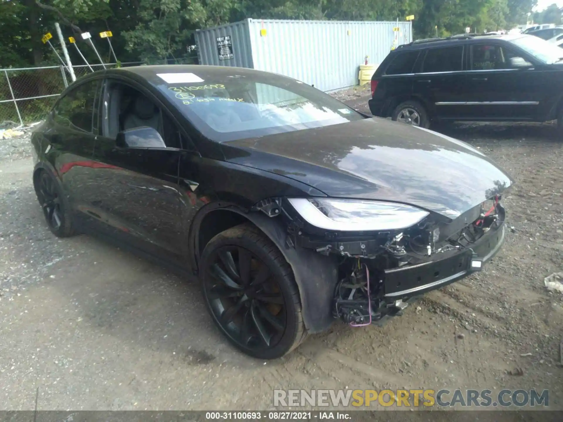 1 Photograph of a damaged car 5YJXCAE26MF323434 TESLA MODEL X 2021