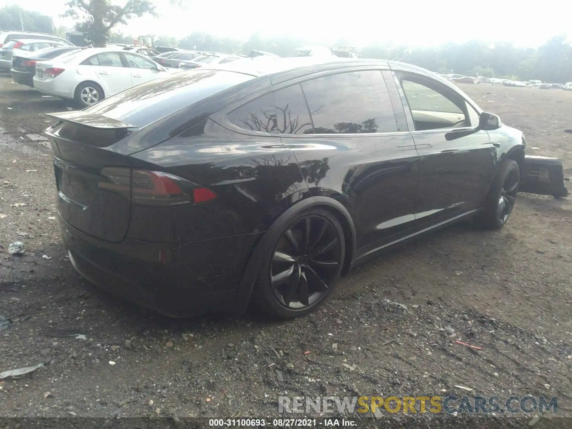 4 Фотография поврежденного автомобиля 5YJXCAE26MF323434 TESLA MODEL X 2021