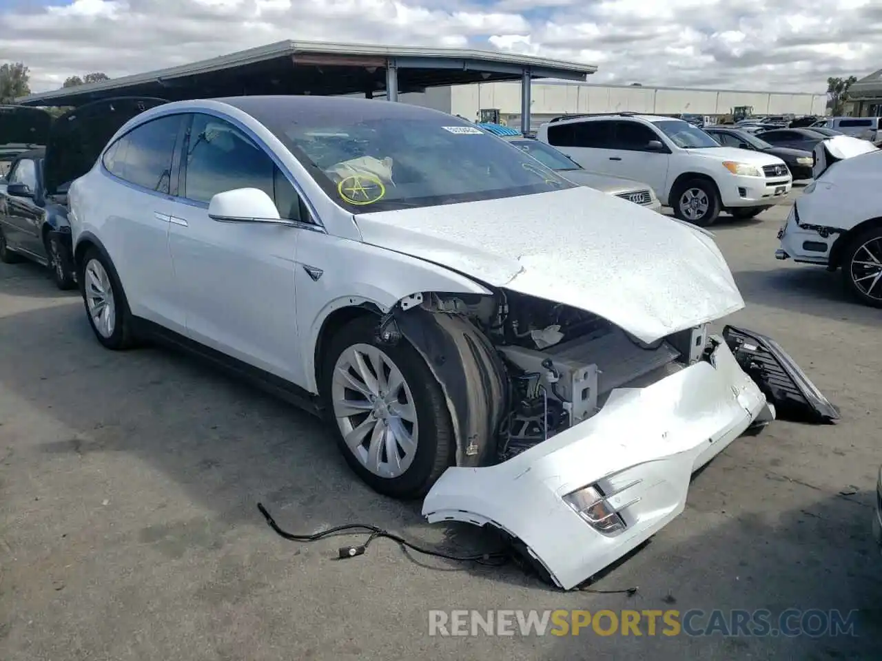 1 Photograph of a damaged car 5YJXCAE27MF320381 TESLA MODEL X 2021