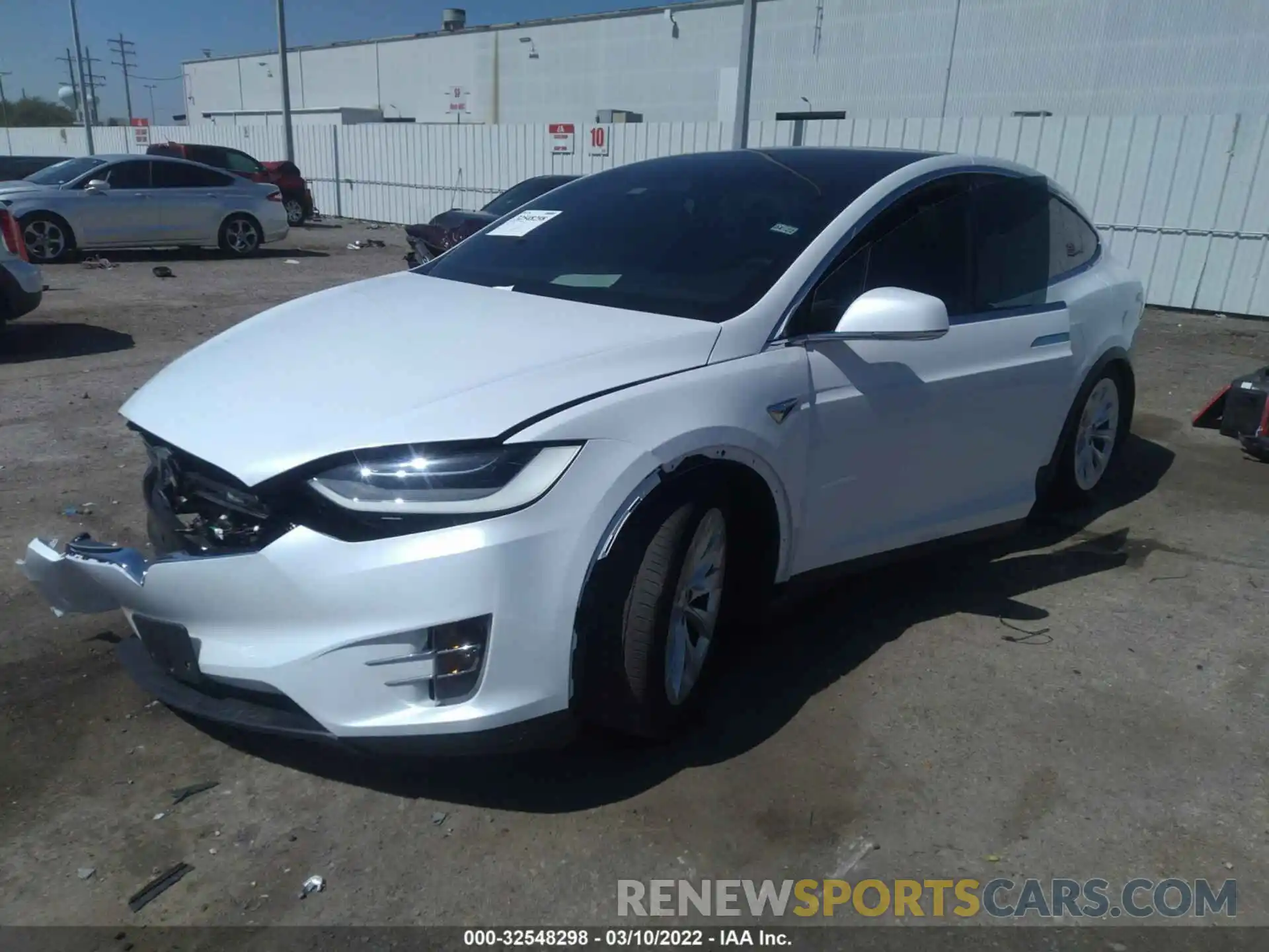 2 Фотография поврежденного автомобиля 5YJXCAE27MF322440 TESLA MODEL X 2021