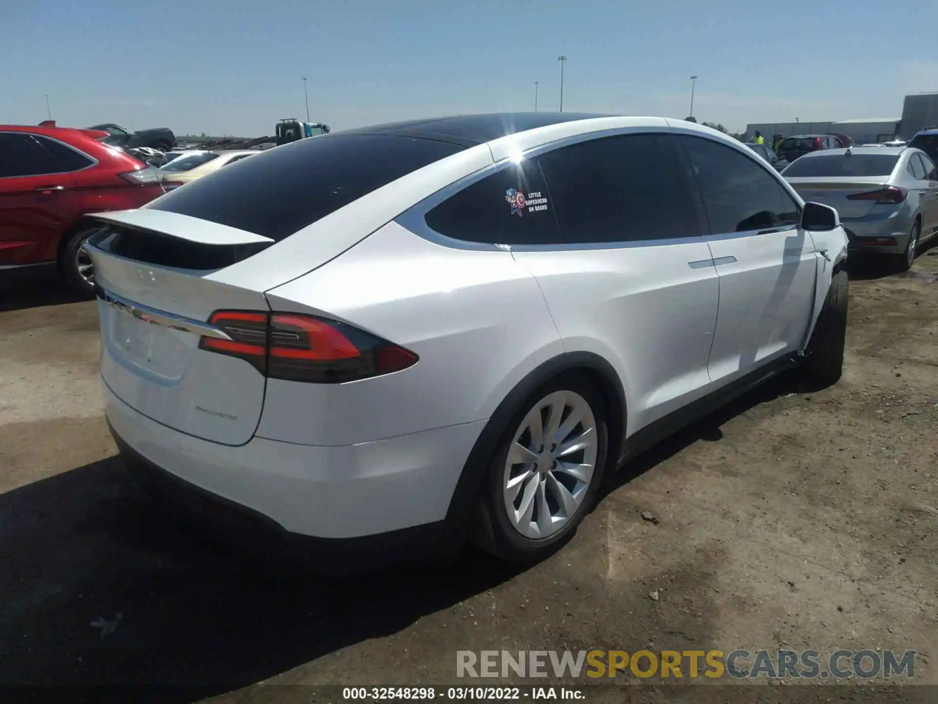 4 Фотография поврежденного автомобиля 5YJXCAE27MF322440 TESLA MODEL X 2021