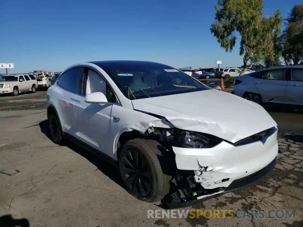 1 Photograph of a damaged car 5YJXCAE48MF324831 TESLA MODEL X 2021