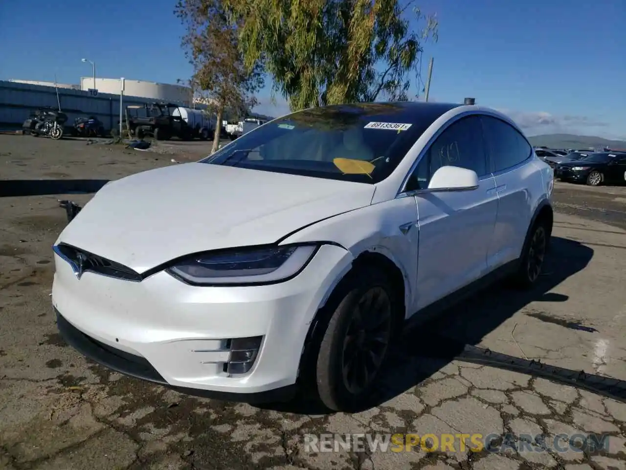 2 Photograph of a damaged car 5YJXCAE48MF324831 TESLA MODEL X 2021