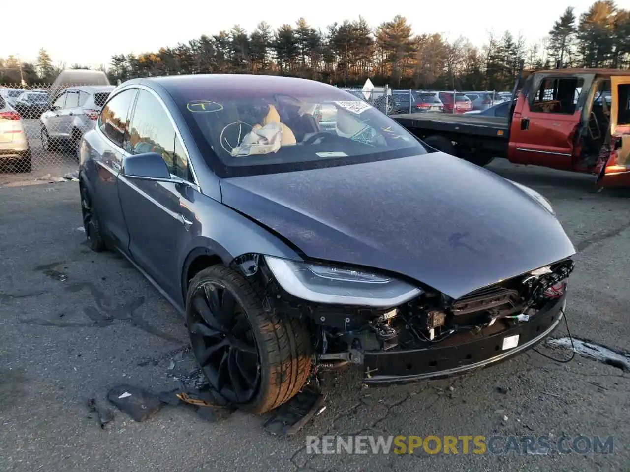 1 Photograph of a damaged car 5YJXCBE20MF316114 TESLA MODEL X 2021