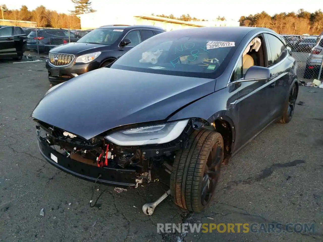 2 Photograph of a damaged car 5YJXCBE20MF316114 TESLA MODEL X 2021