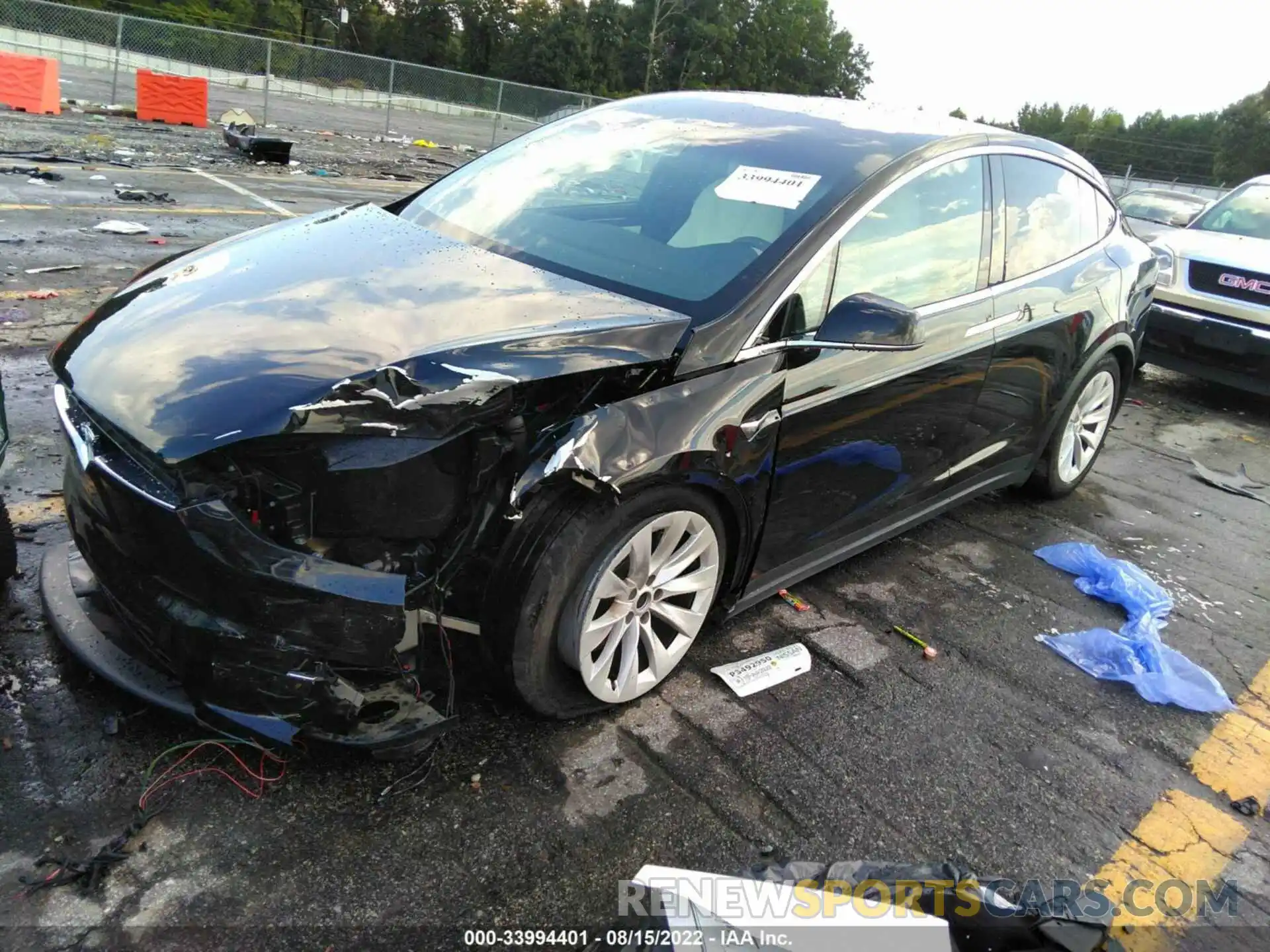 2 Photograph of a damaged car 5YJXCBE21MF321774 TESLA MODEL X 2021