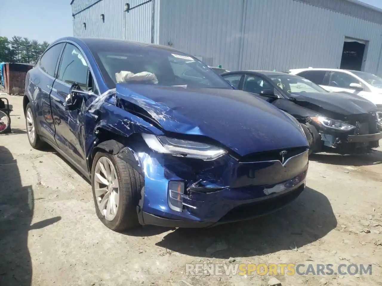 1 Photograph of a damaged car 5YJXCBE22MF311318 TESLA MODEL X 2021