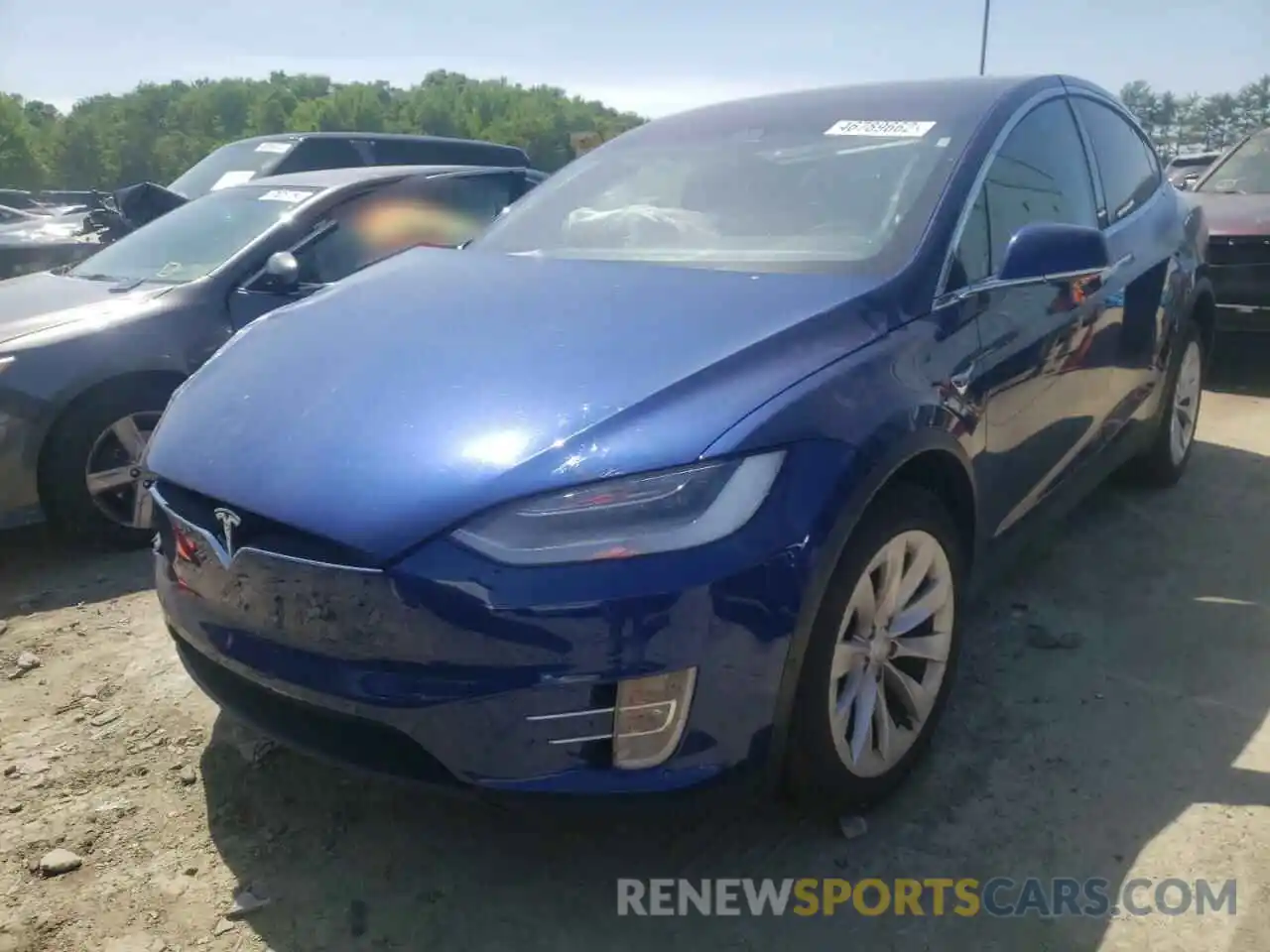 2 Photograph of a damaged car 5YJXCBE22MF311318 TESLA MODEL X 2021