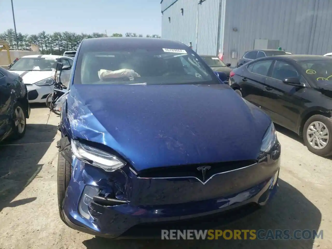 9 Photograph of a damaged car 5YJXCBE22MF311318 TESLA MODEL X 2021