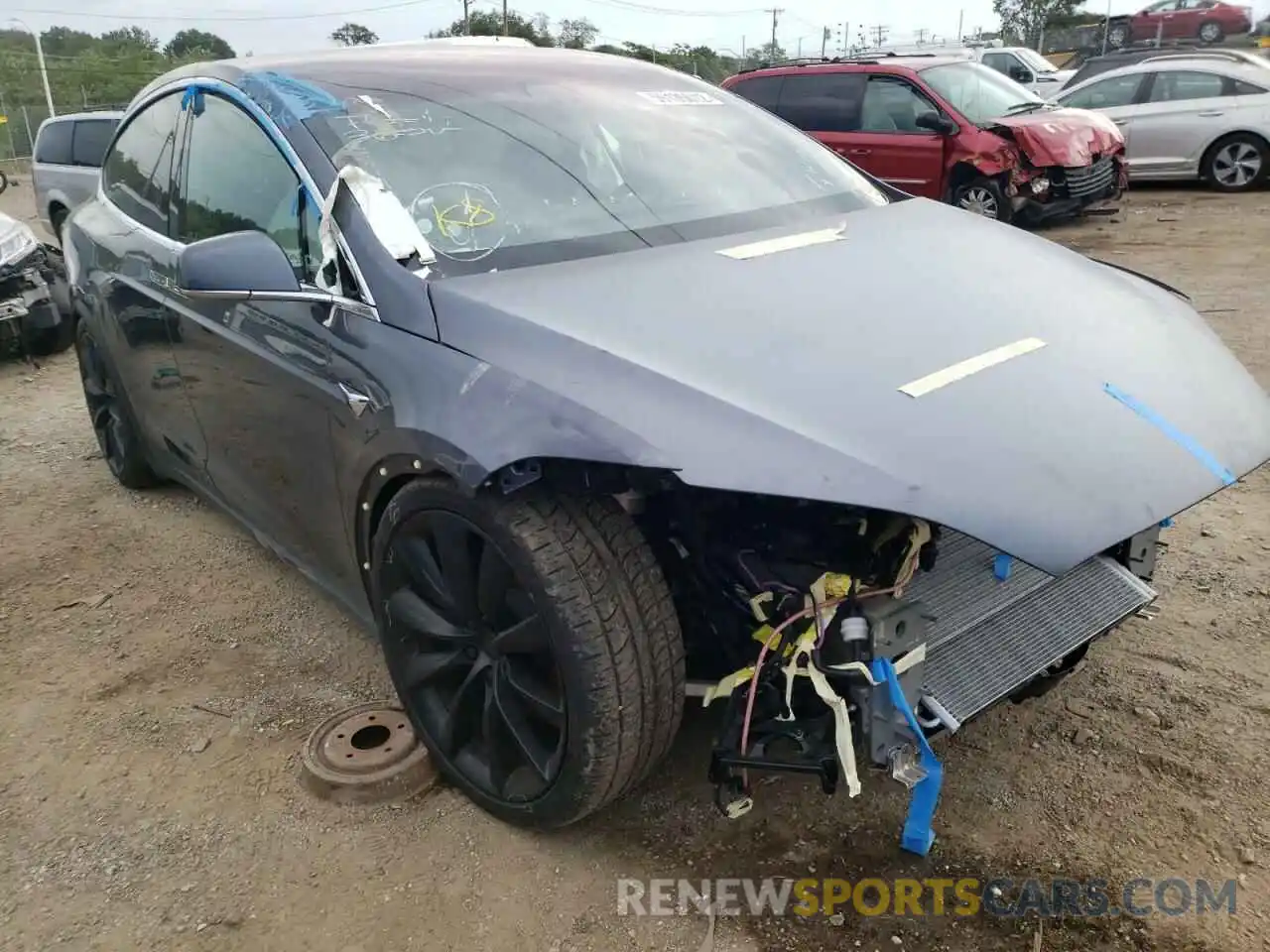 1 Photograph of a damaged car 5YJXCBE23MF311618 TESLA MODEL X 2021