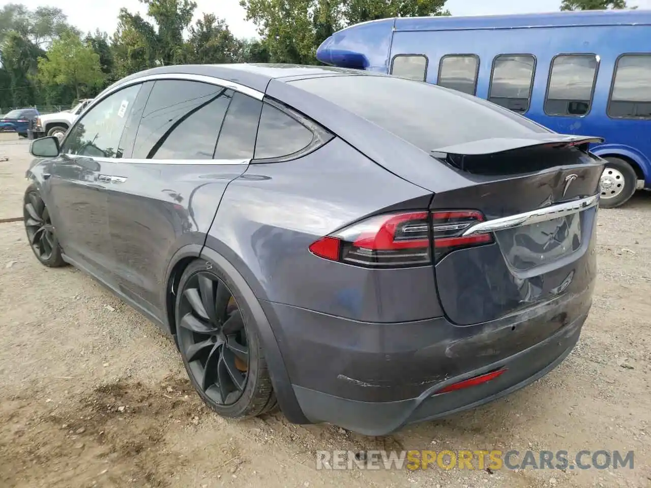 3 Photograph of a damaged car 5YJXCBE23MF311618 TESLA MODEL X 2021