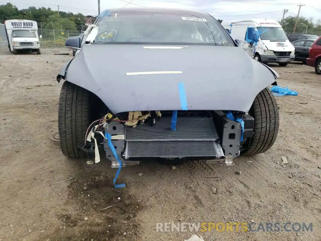 9 Photograph of a damaged car 5YJXCBE23MF311618 TESLA MODEL X 2021