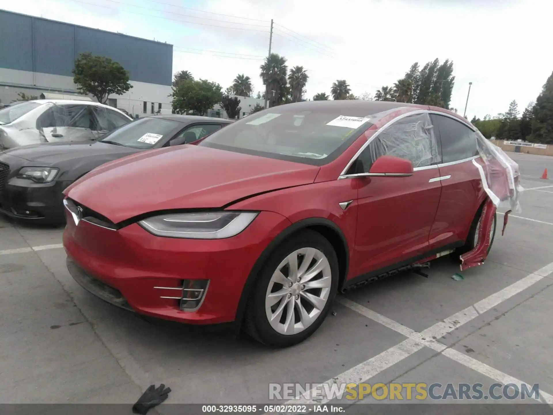 2 Photograph of a damaged car 5YJXCBE23MF316074 TESLA MODEL X 2021