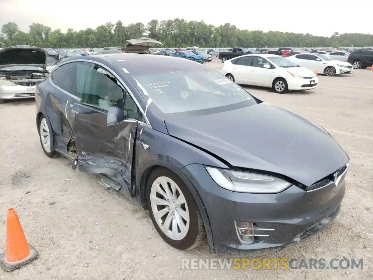 1 Photograph of a damaged car 5YJXCBE23MF324966 TESLA MODEL X 2021