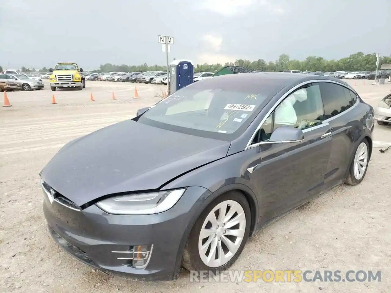 2 Photograph of a damaged car 5YJXCBE23MF324966 TESLA MODEL X 2021