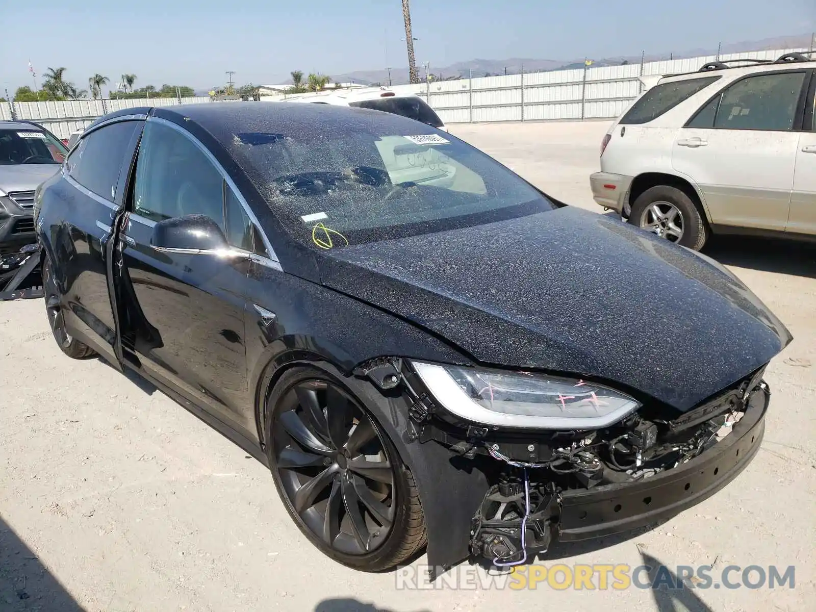 1 Photograph of a damaged car 5YJXCBE23MF325230 TESLA MODEL X 2021