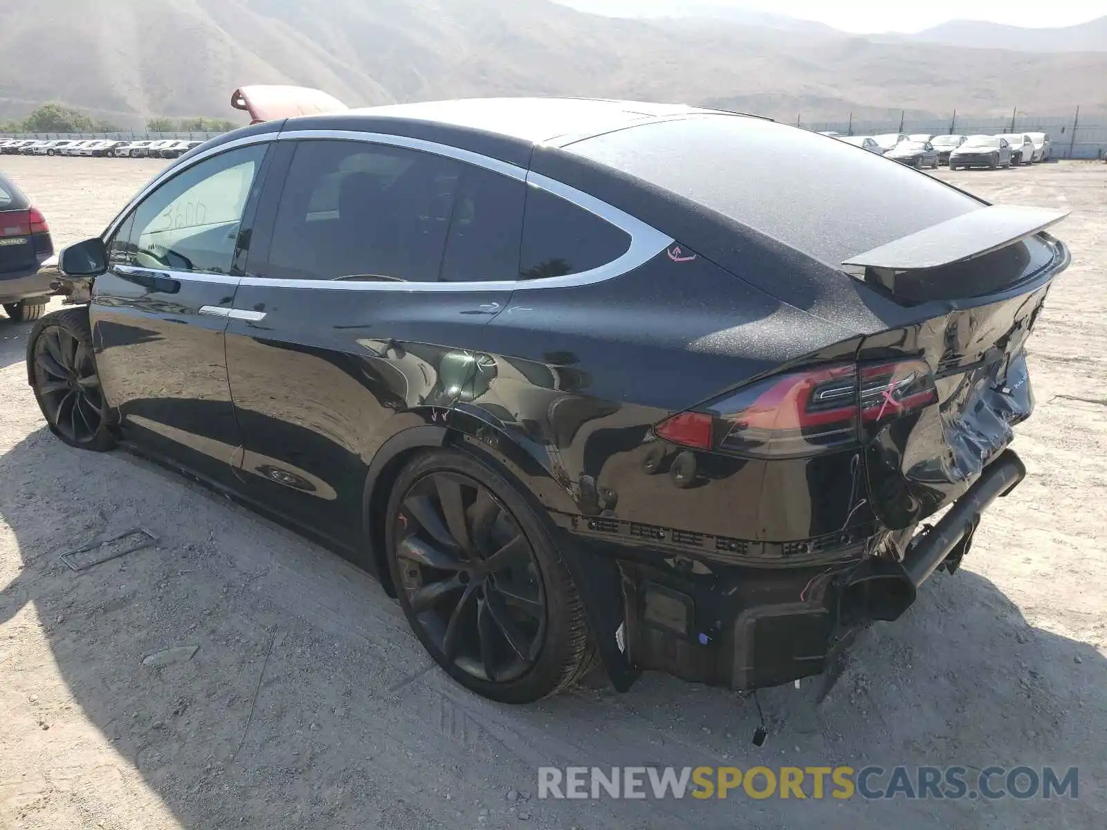 3 Photograph of a damaged car 5YJXCBE23MF325230 TESLA MODEL X 2021