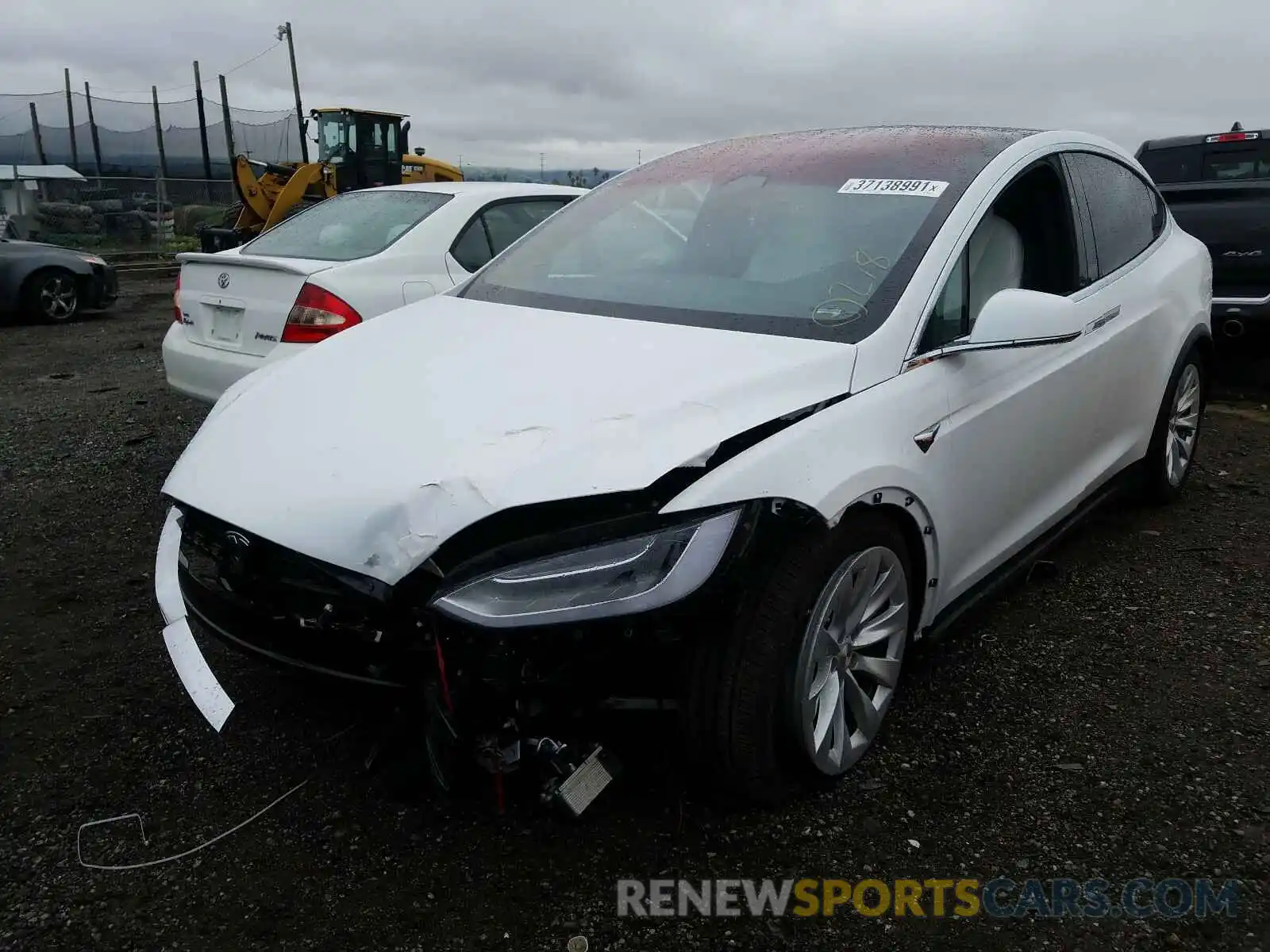 2 Photograph of a damaged car 5YJXCBE25MF319350 TESLA MODEL X 2021