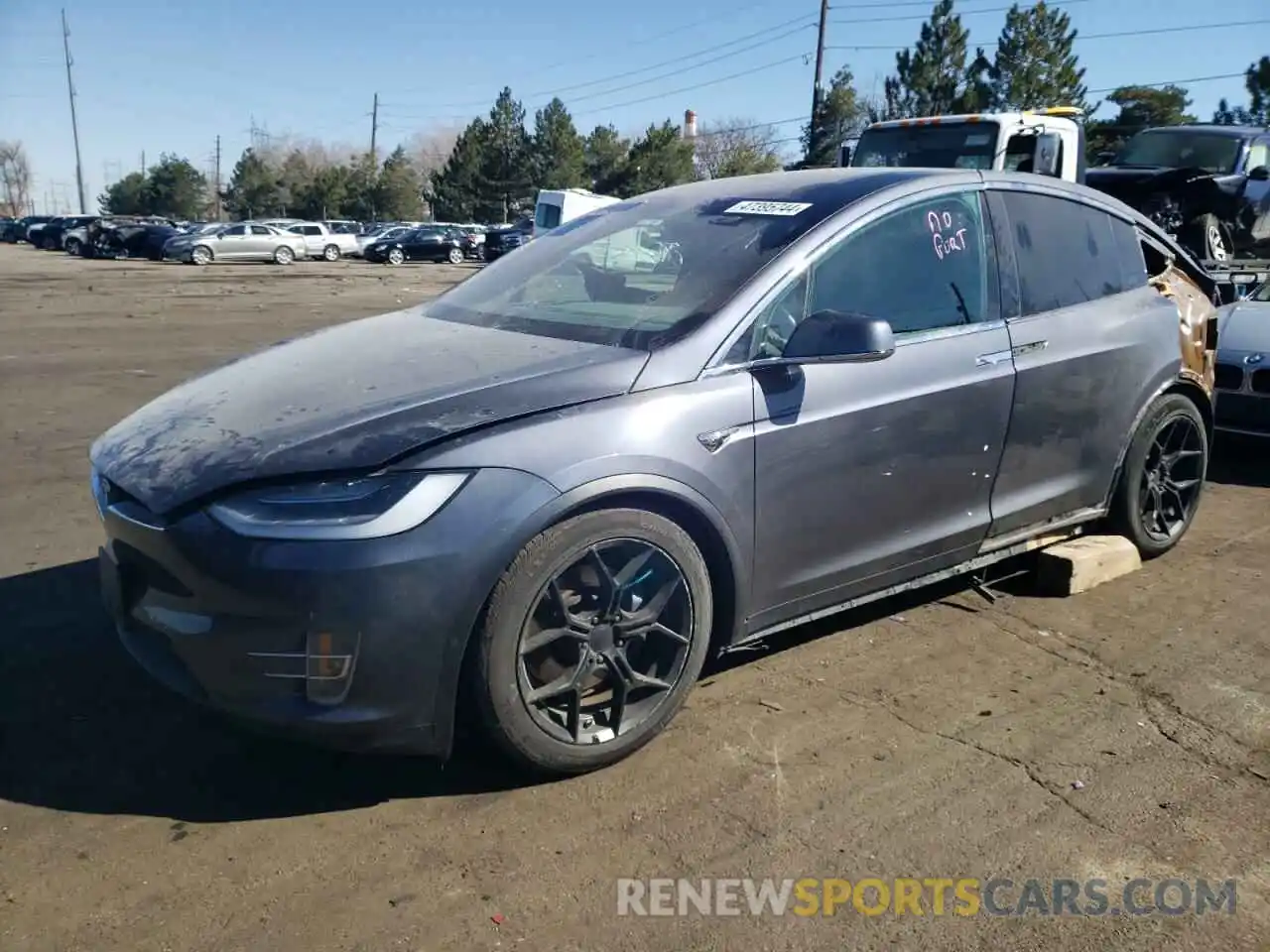 1 Photograph of a damaged car 5YJXCBE25MF323527 TESLA MODEL X 2021