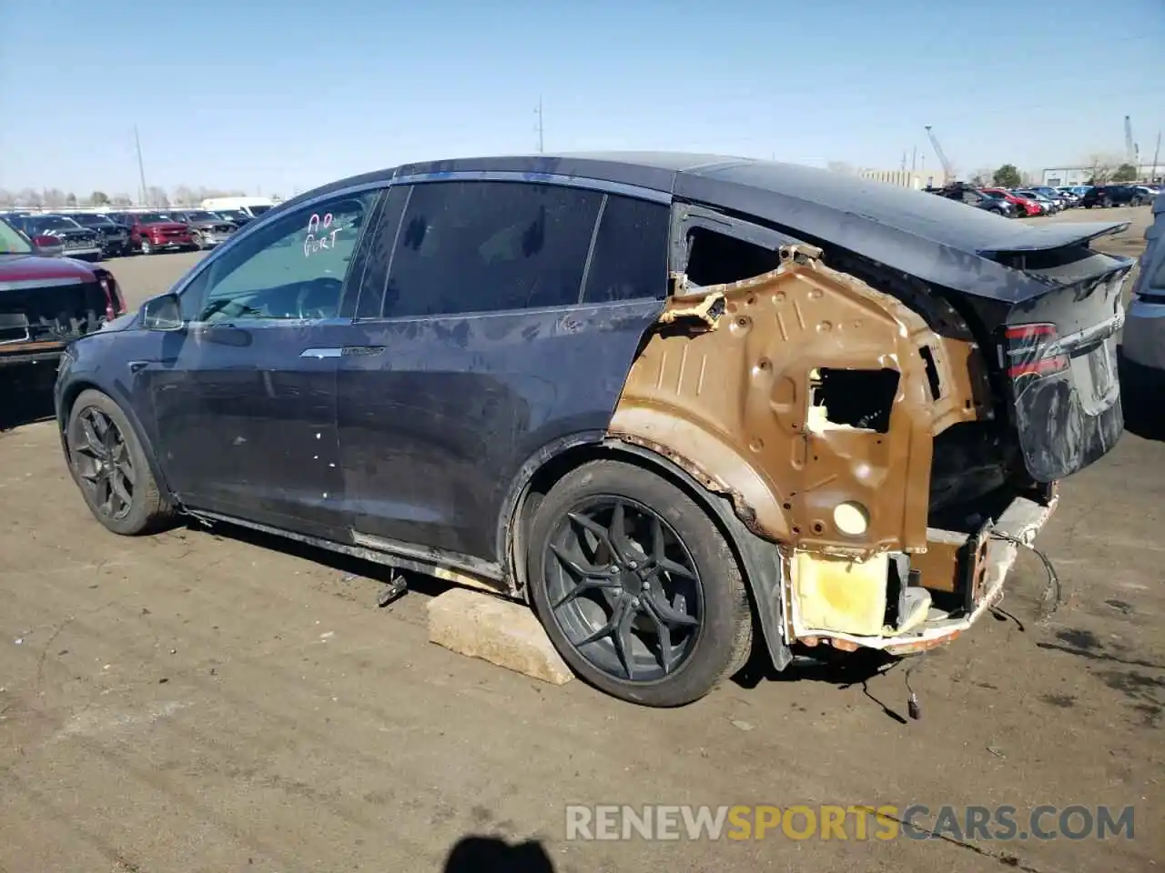 2 Photograph of a damaged car 5YJXCBE25MF323527 TESLA MODEL X 2021