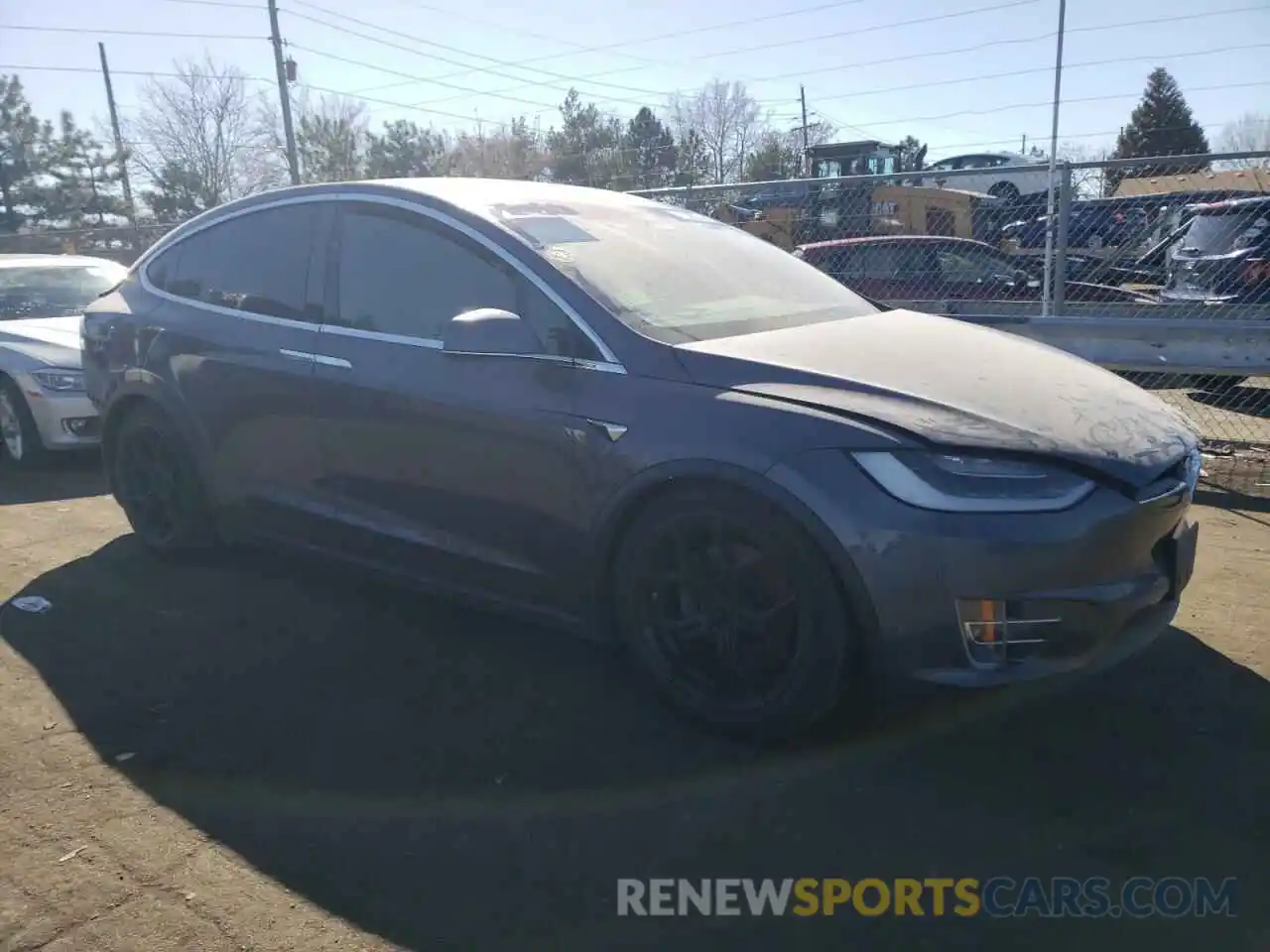 4 Фотография поврежденного автомобиля 5YJXCBE25MF323527 TESLA MODEL X 2021