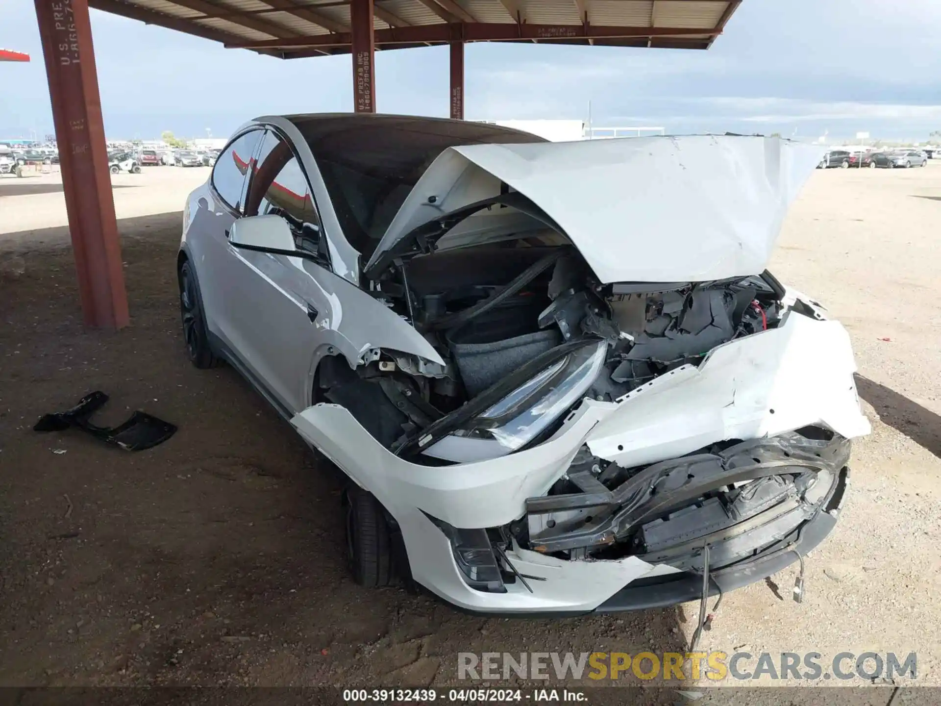 1 Photograph of a damaged car 5YJXCBE26MF325111 TESLA MODEL X 2021