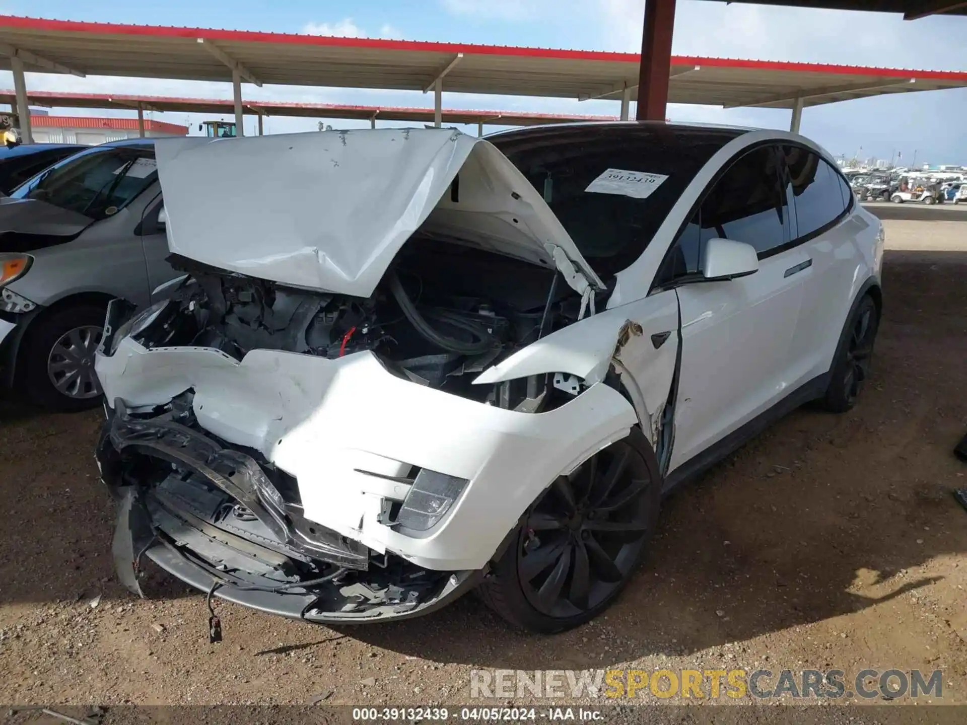 2 Photograph of a damaged car 5YJXCBE26MF325111 TESLA MODEL X 2021