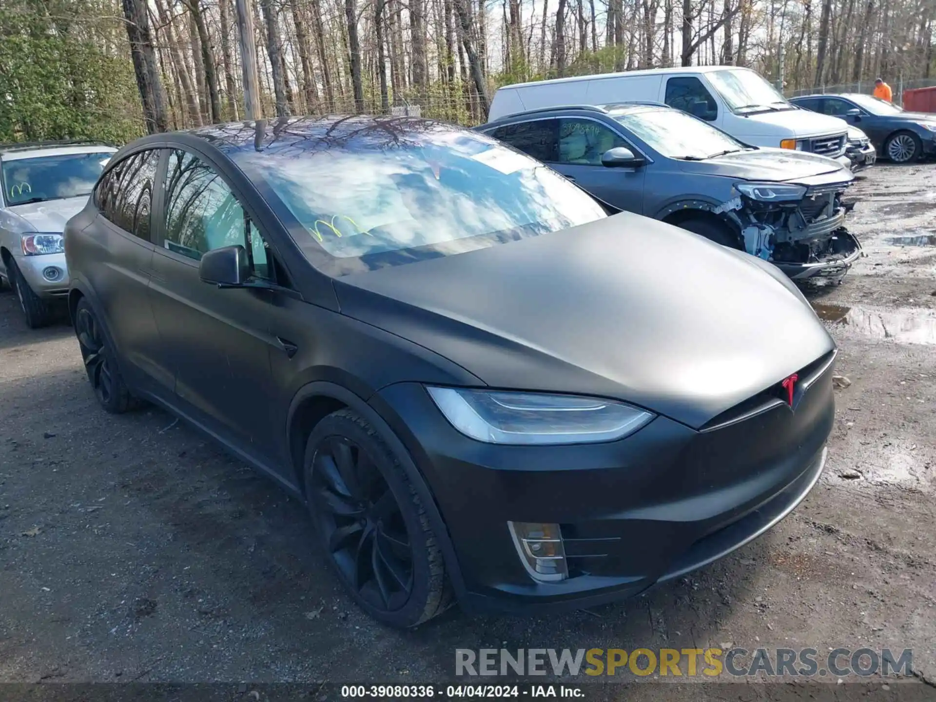 1 Photograph of a damaged car 5YJXCBE27MF319625 TESLA MODEL X 2021