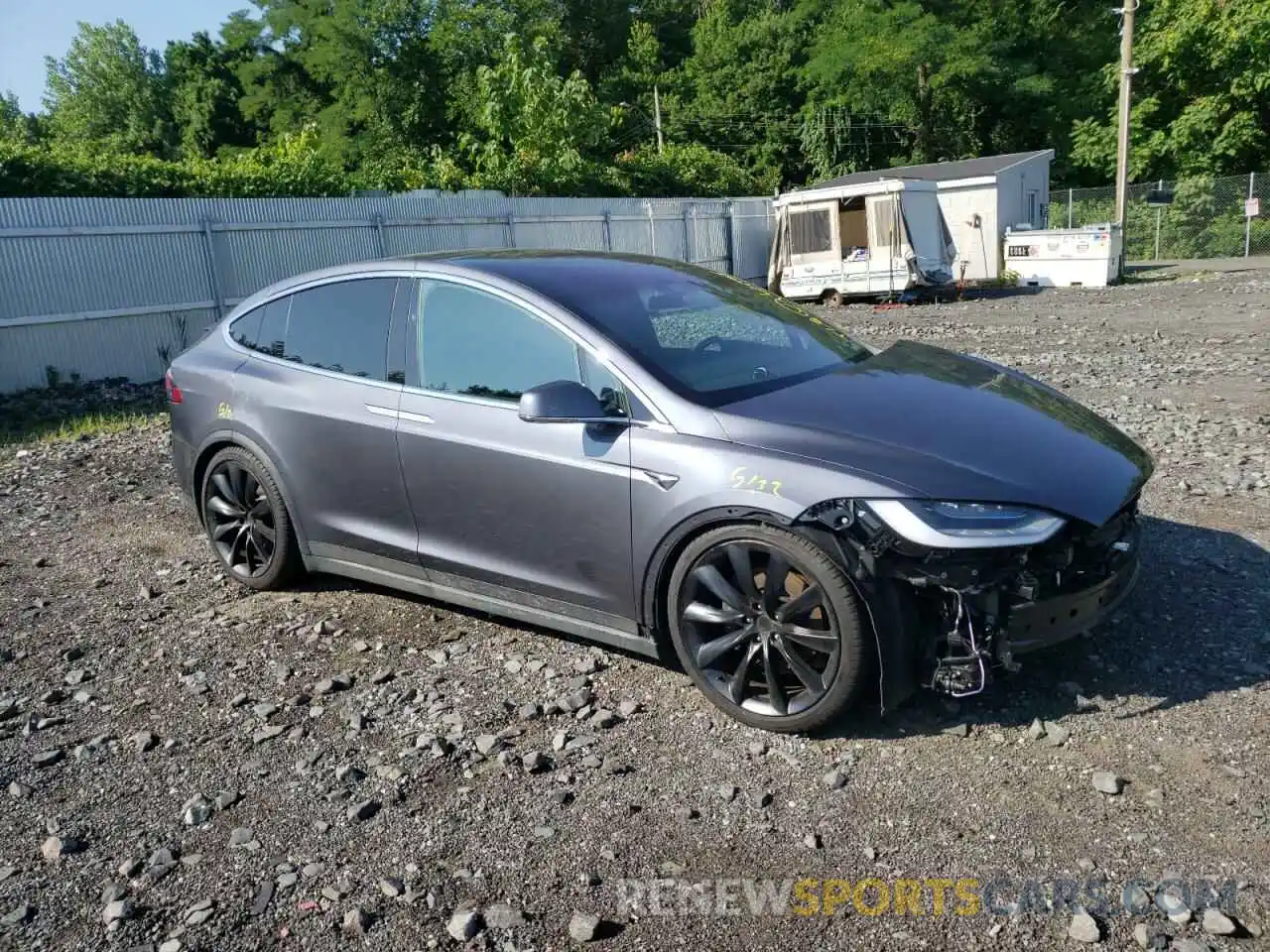 1 Photograph of a damaged car 5YJXCBE28MF324347 TESLA MODEL X 2021