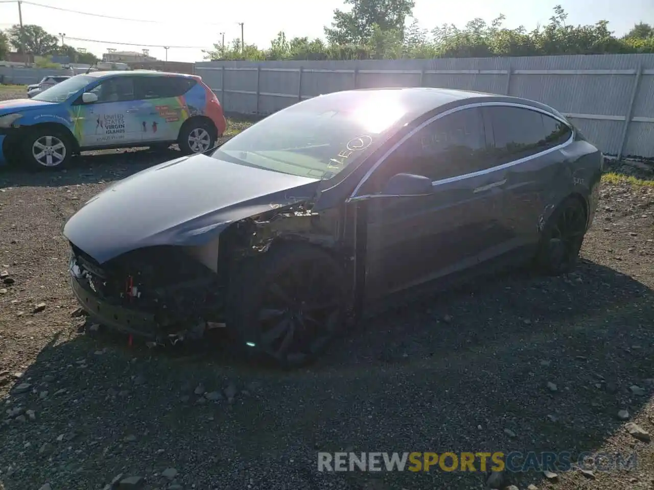 2 Photograph of a damaged car 5YJXCBE28MF324347 TESLA MODEL X 2021