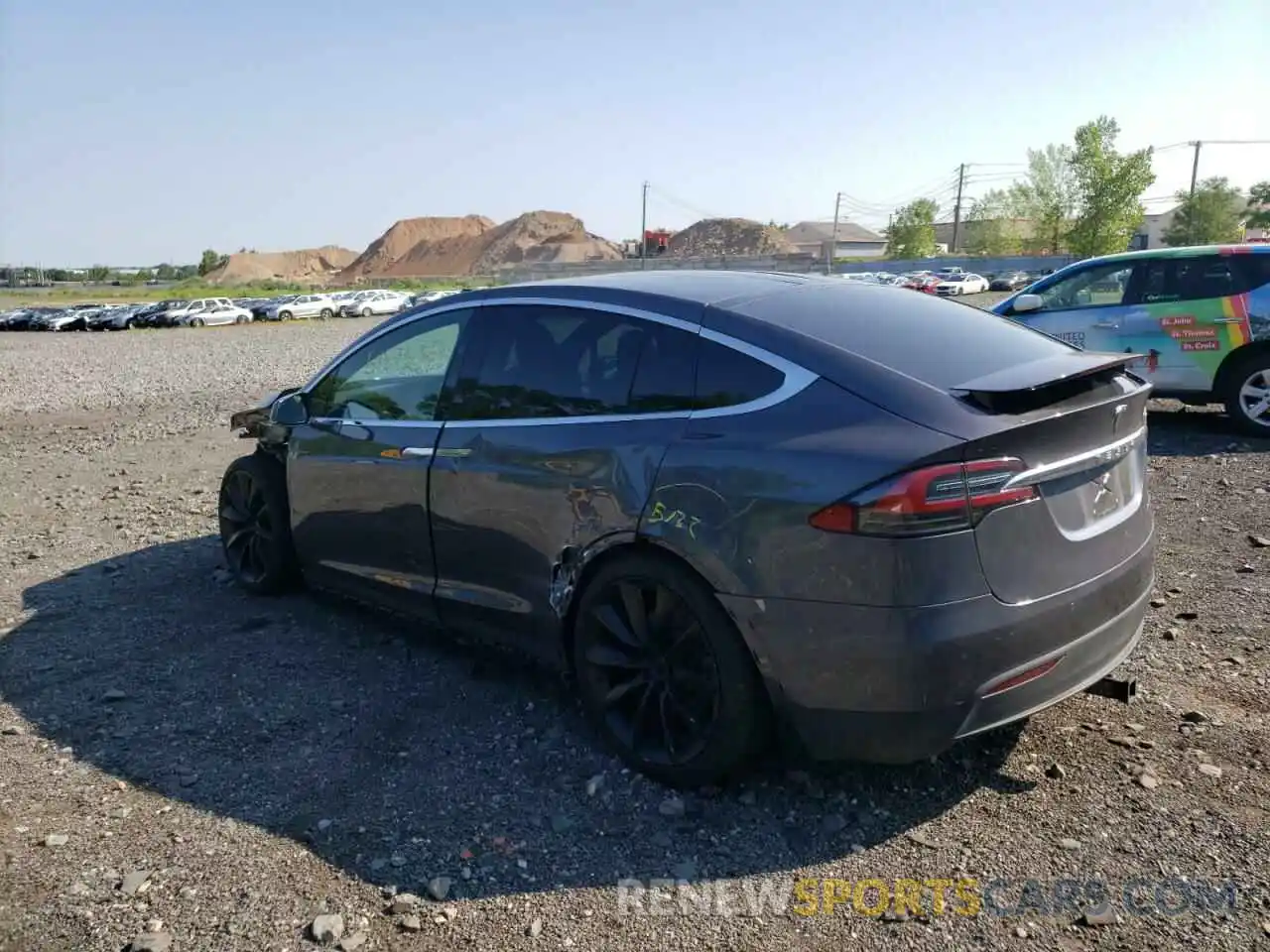 3 Photograph of a damaged car 5YJXCBE28MF324347 TESLA MODEL X 2021