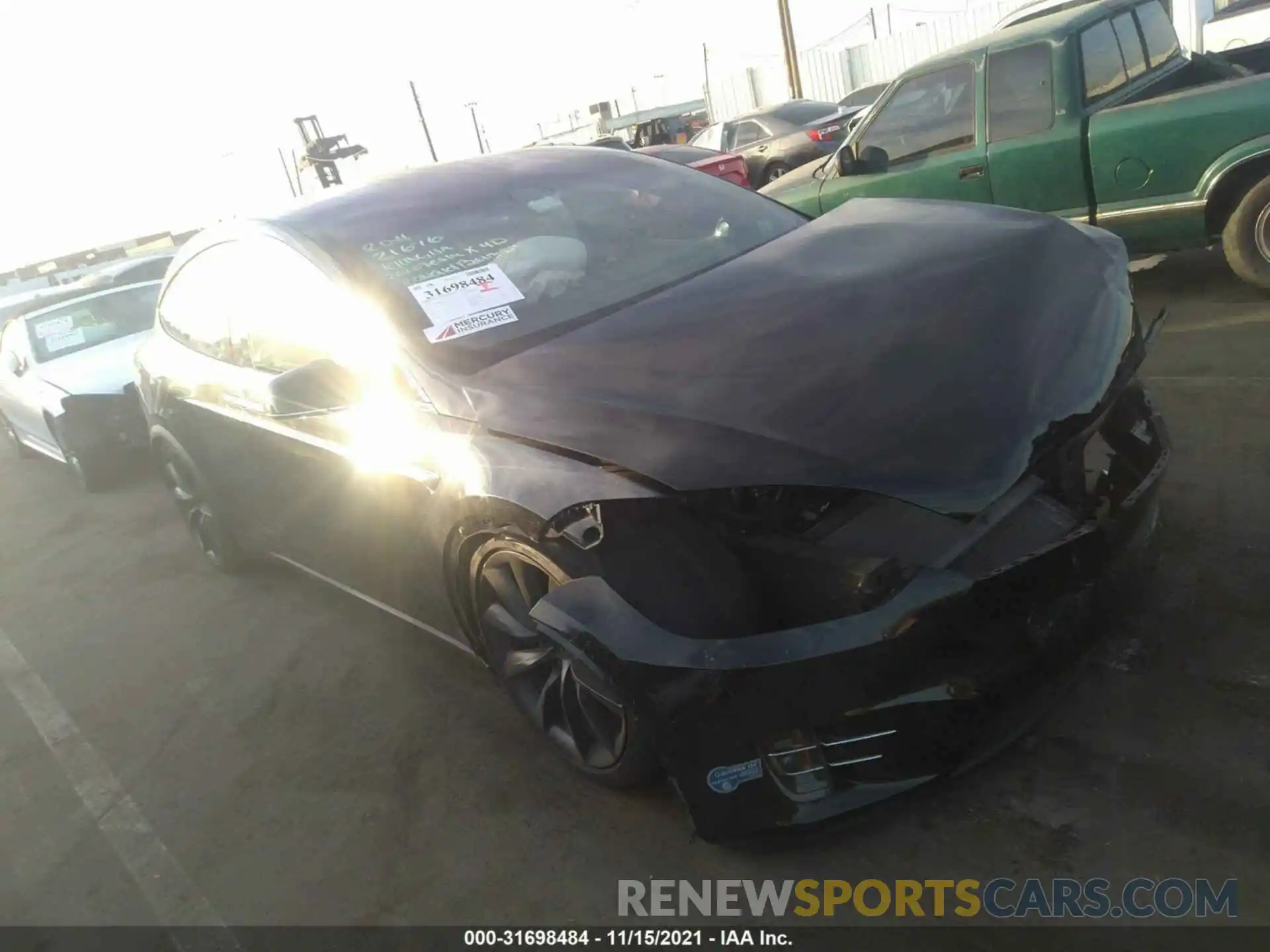 1 Photograph of a damaged car 5YJXCBE28MF325160 TESLA MODEL X 2021