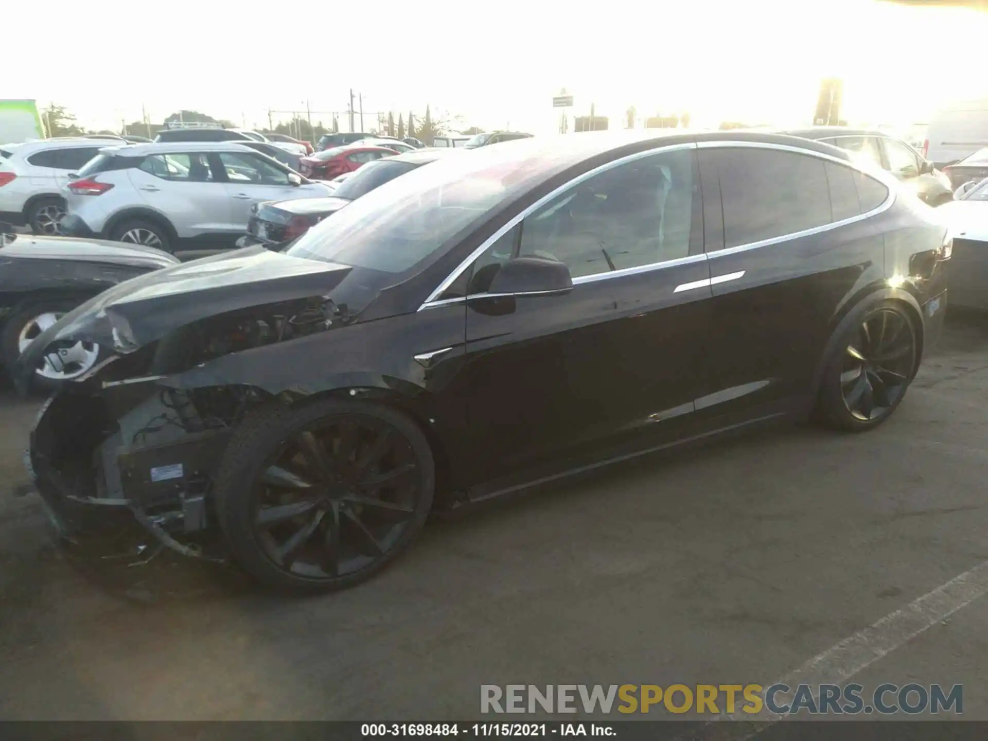 2 Photograph of a damaged car 5YJXCBE28MF325160 TESLA MODEL X 2021