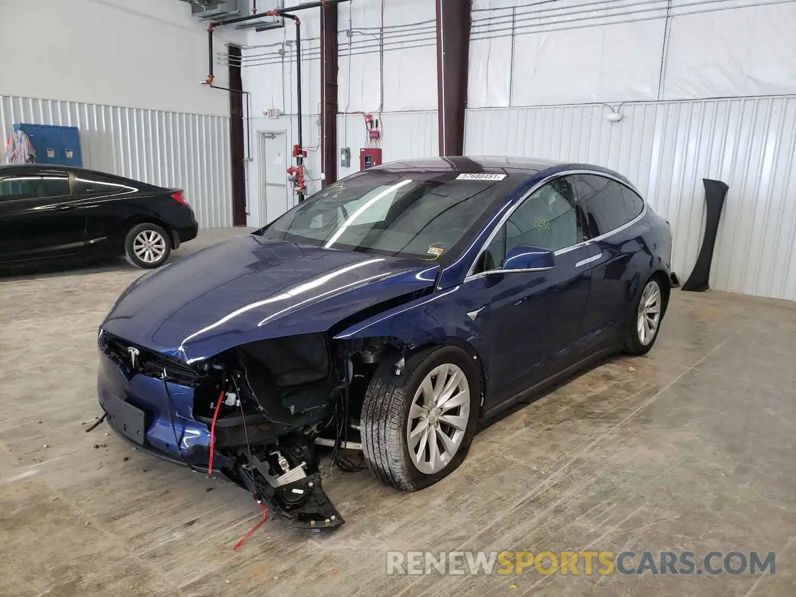 2 Photograph of a damaged car 5YJXCBE29MF320419 TESLA MODEL X 2021