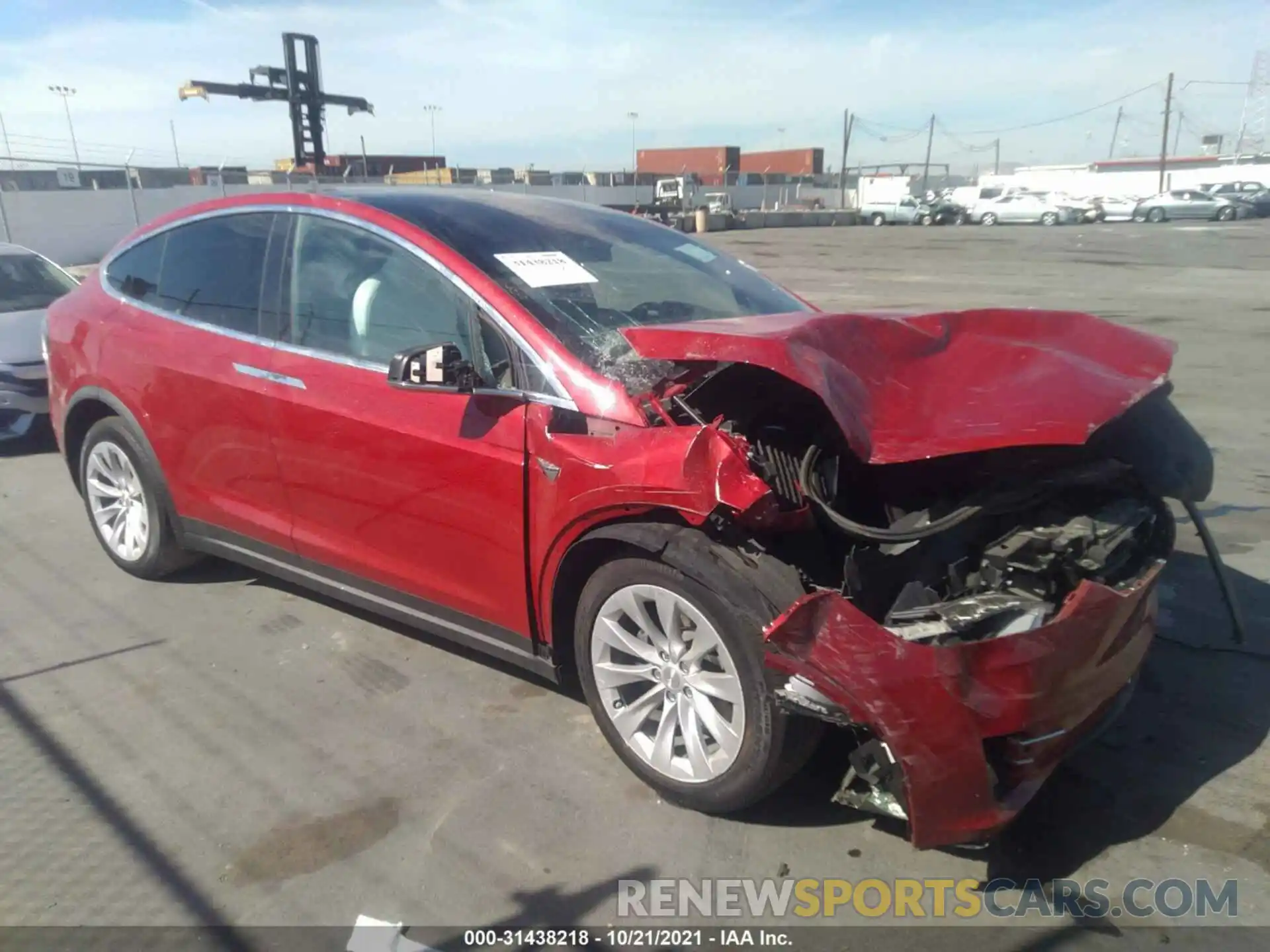 1 Photograph of a damaged car 5YJXCBE2XMF322776 TESLA MODEL X 2021