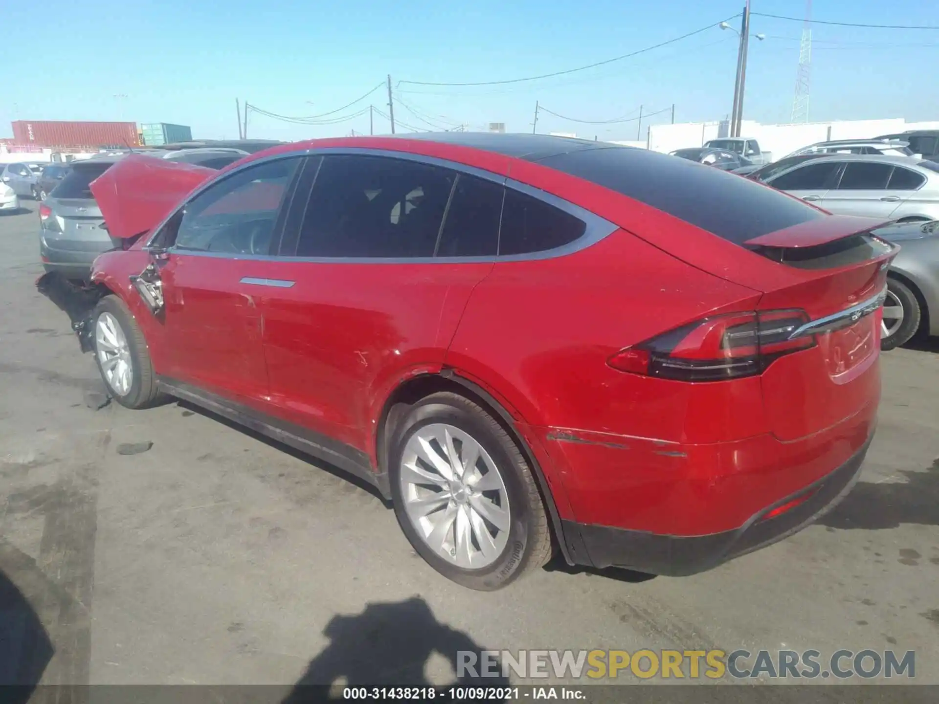 3 Фотография поврежденного автомобиля 5YJXCBE2XMF322776 TESLA MODEL X 2021