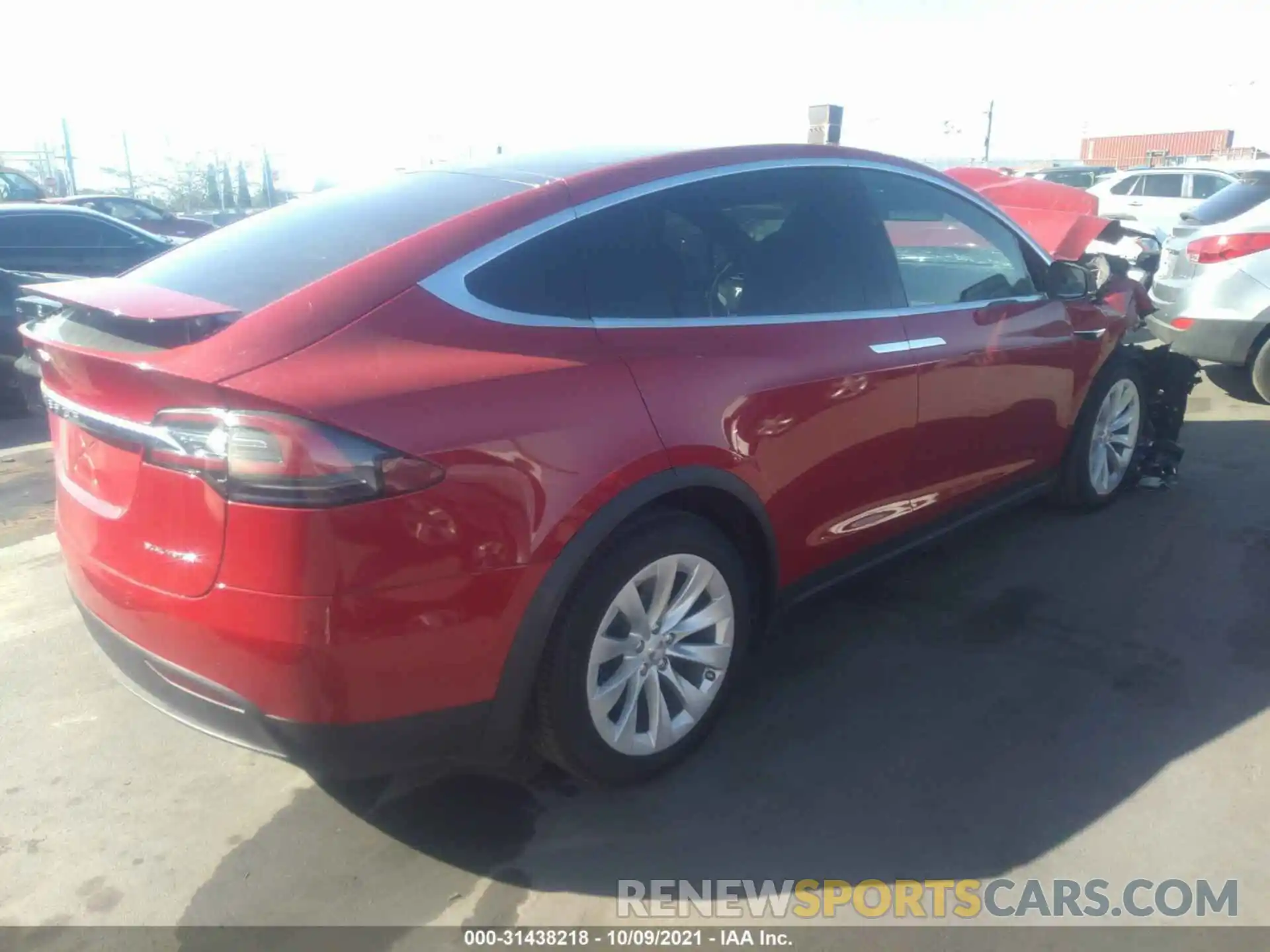 4 Фотография поврежденного автомобиля 5YJXCBE2XMF322776 TESLA MODEL X 2021