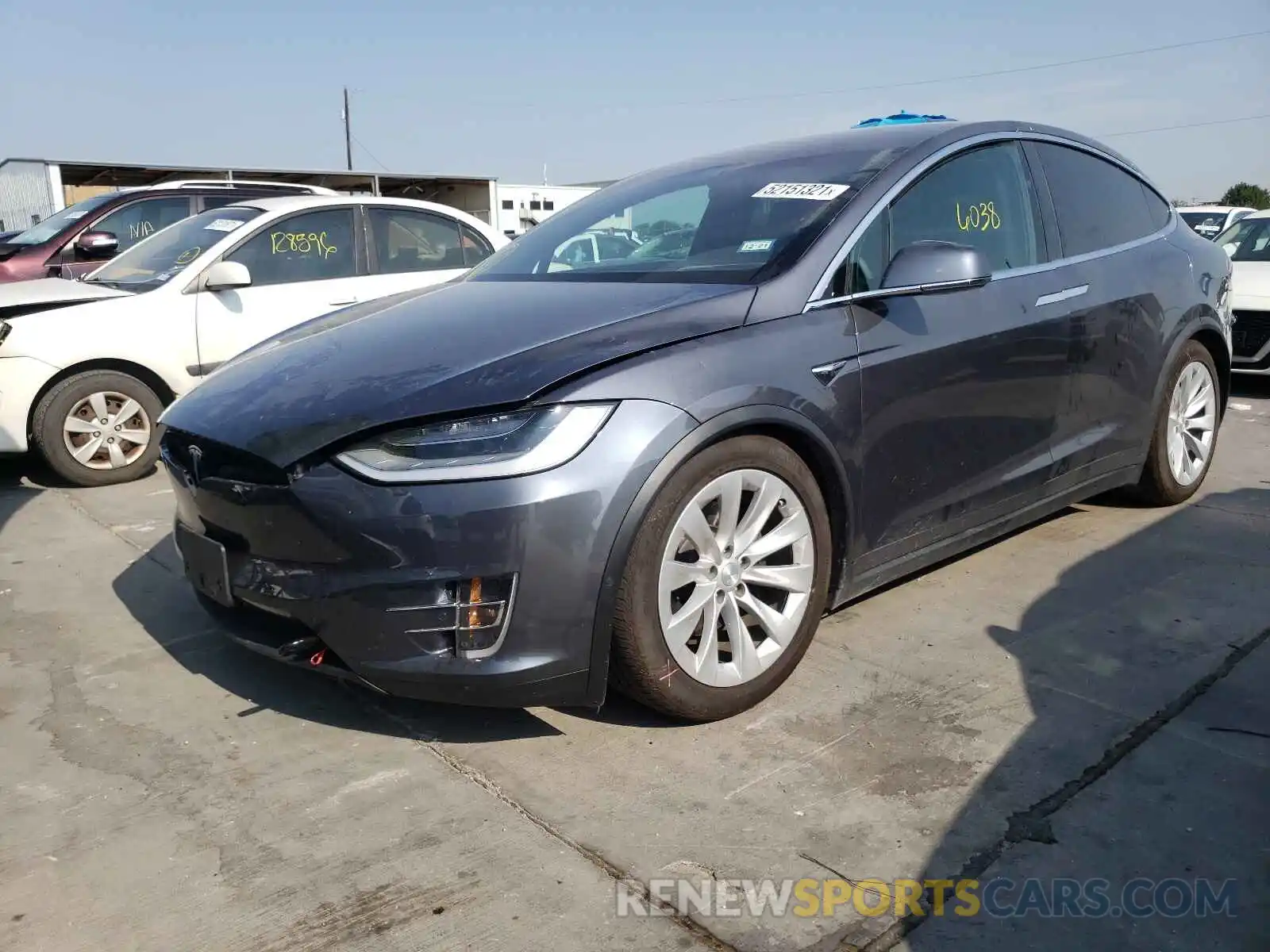 2 Photograph of a damaged car 5YJXCBE2XMF323605 TESLA MODEL X 2021