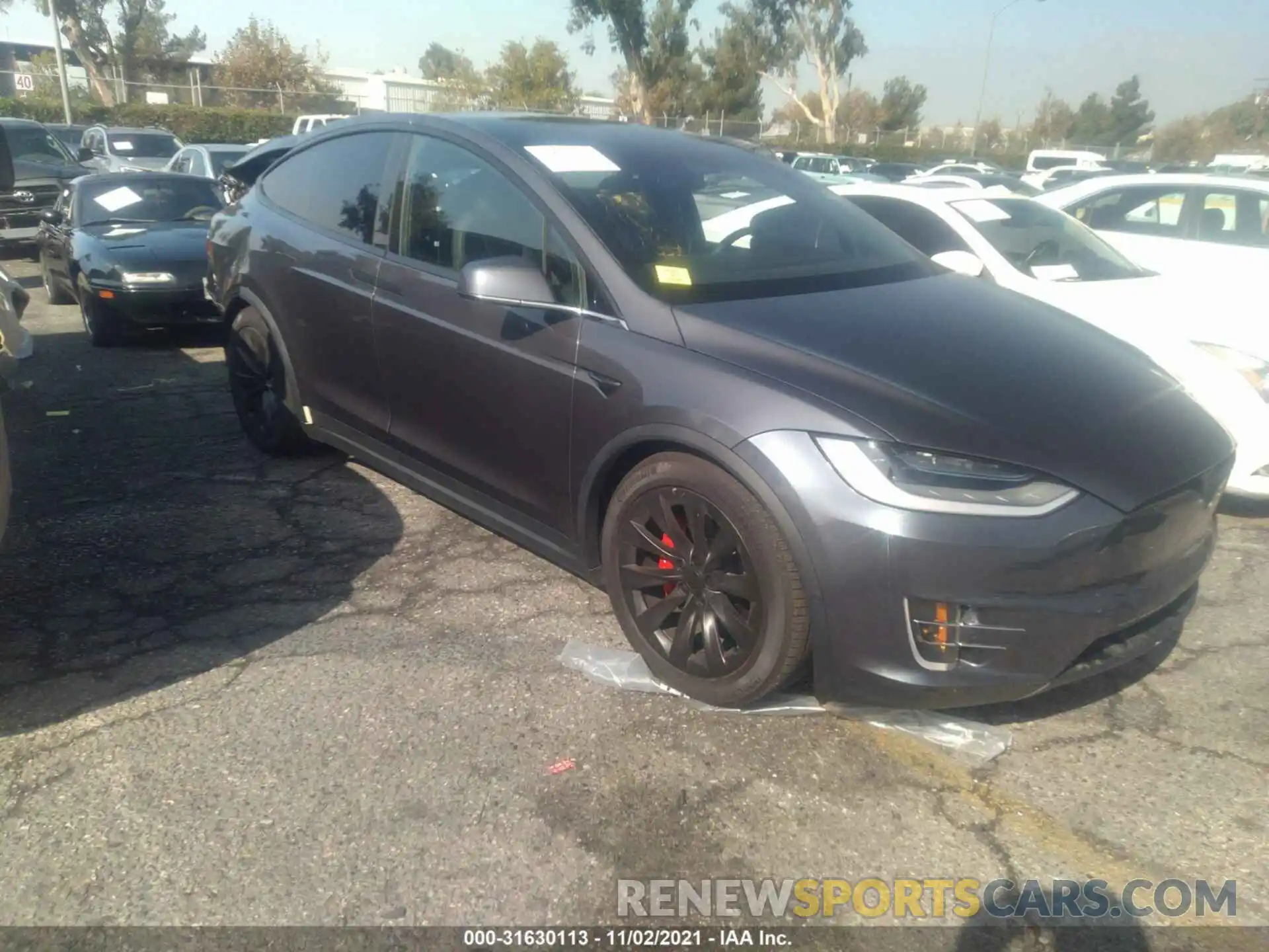 1 Photograph of a damaged car 5YJXCBE43MF321759 TESLA MODEL X 2021