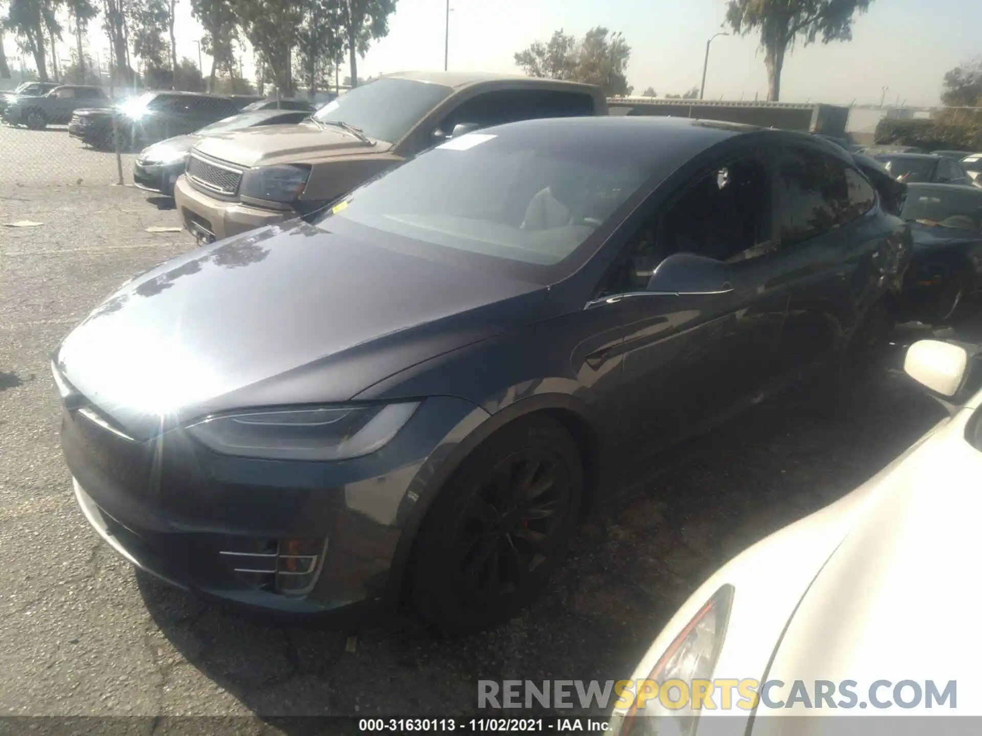 2 Photograph of a damaged car 5YJXCBE43MF321759 TESLA MODEL X 2021