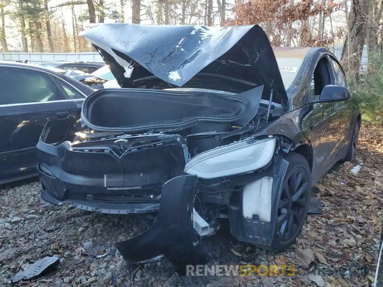 1 Photograph of a damaged car 5YJXCBE56MF326401 TESLA MODEL X 2021