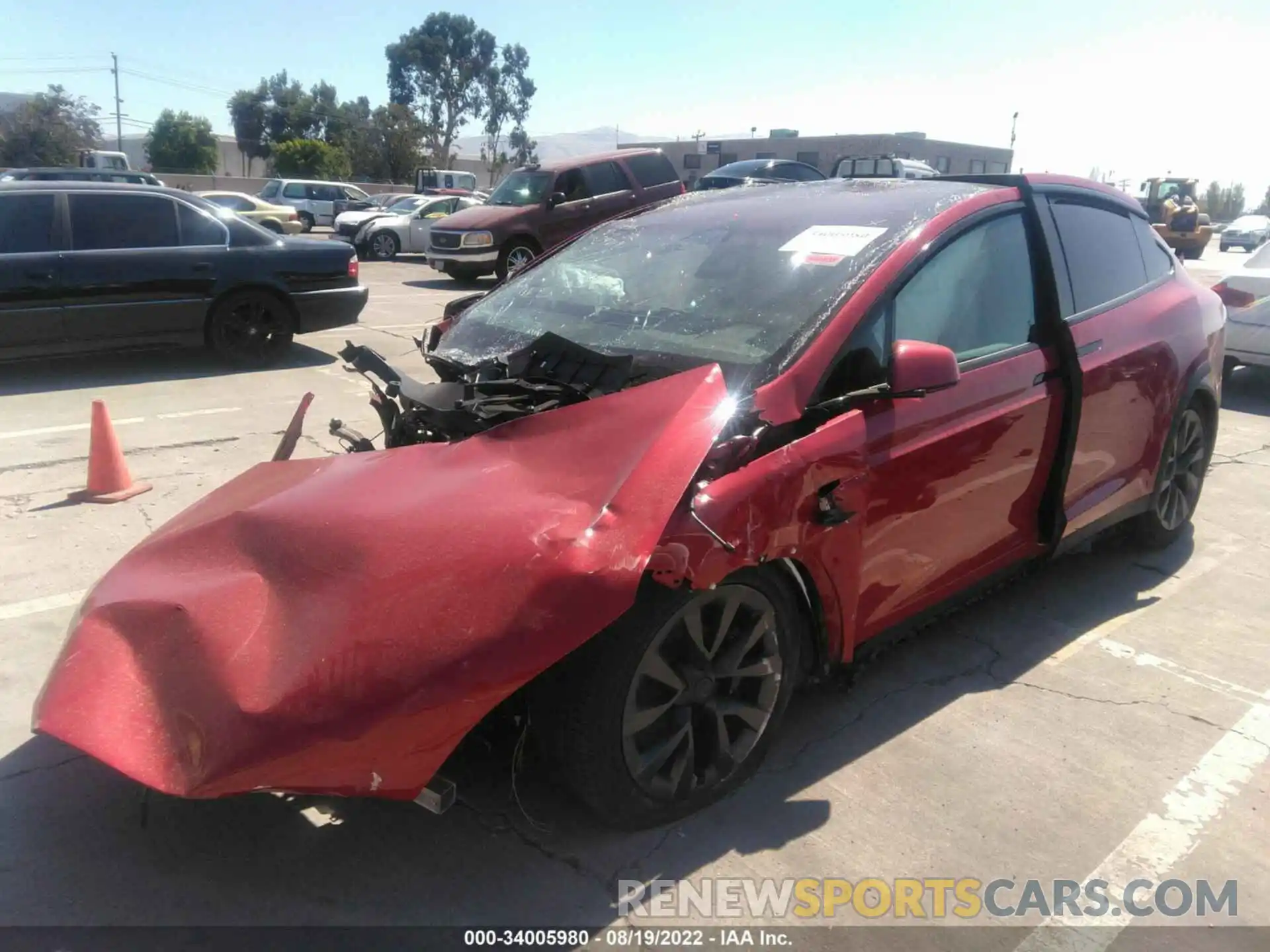 2 Photograph of a damaged car 5YJXCBE58MF326917 TESLA MODEL X 2021