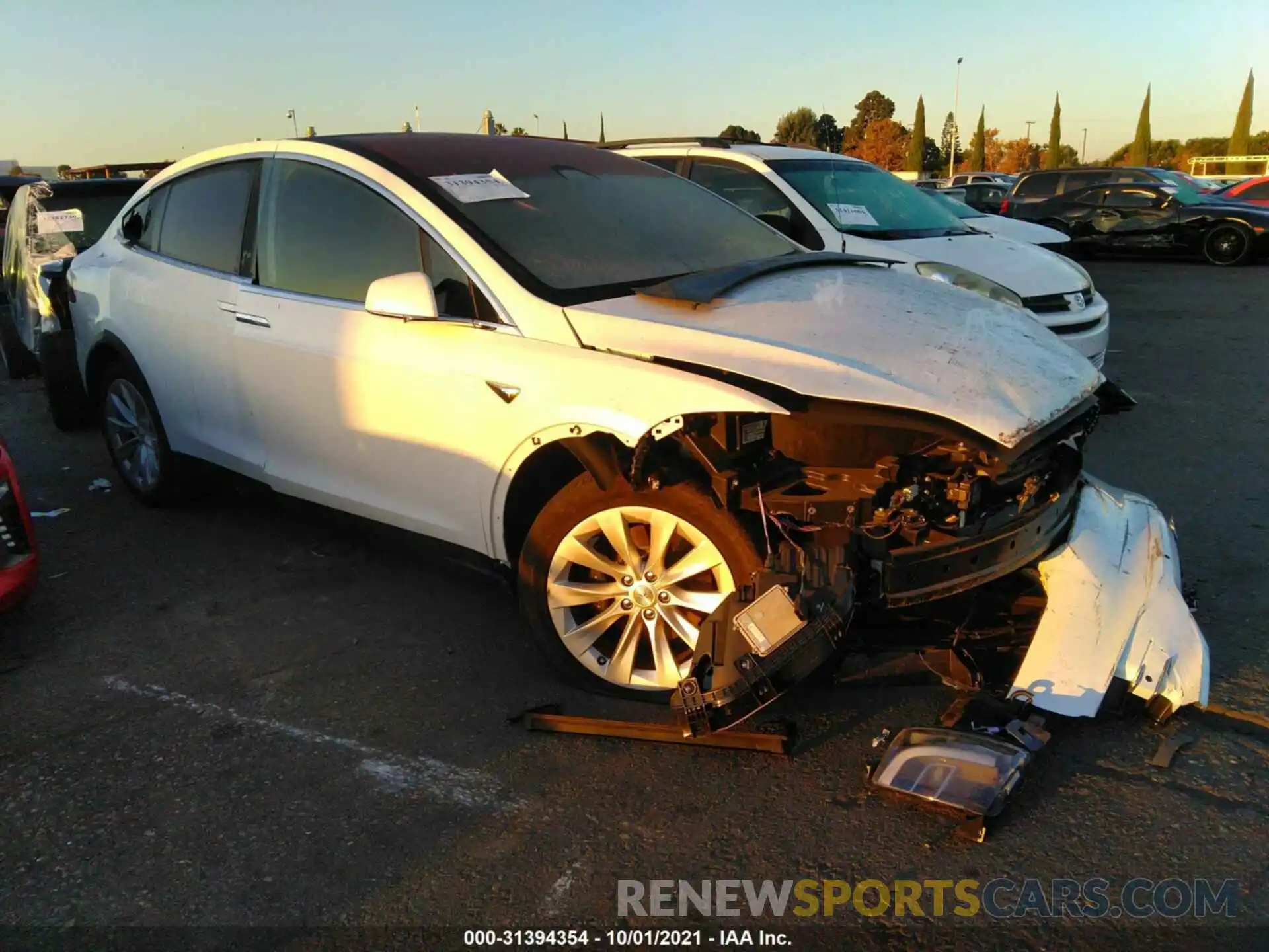 1 Photograph of a damaged car 5YJXCDE20MF323544 TESLA MODEL X 2021