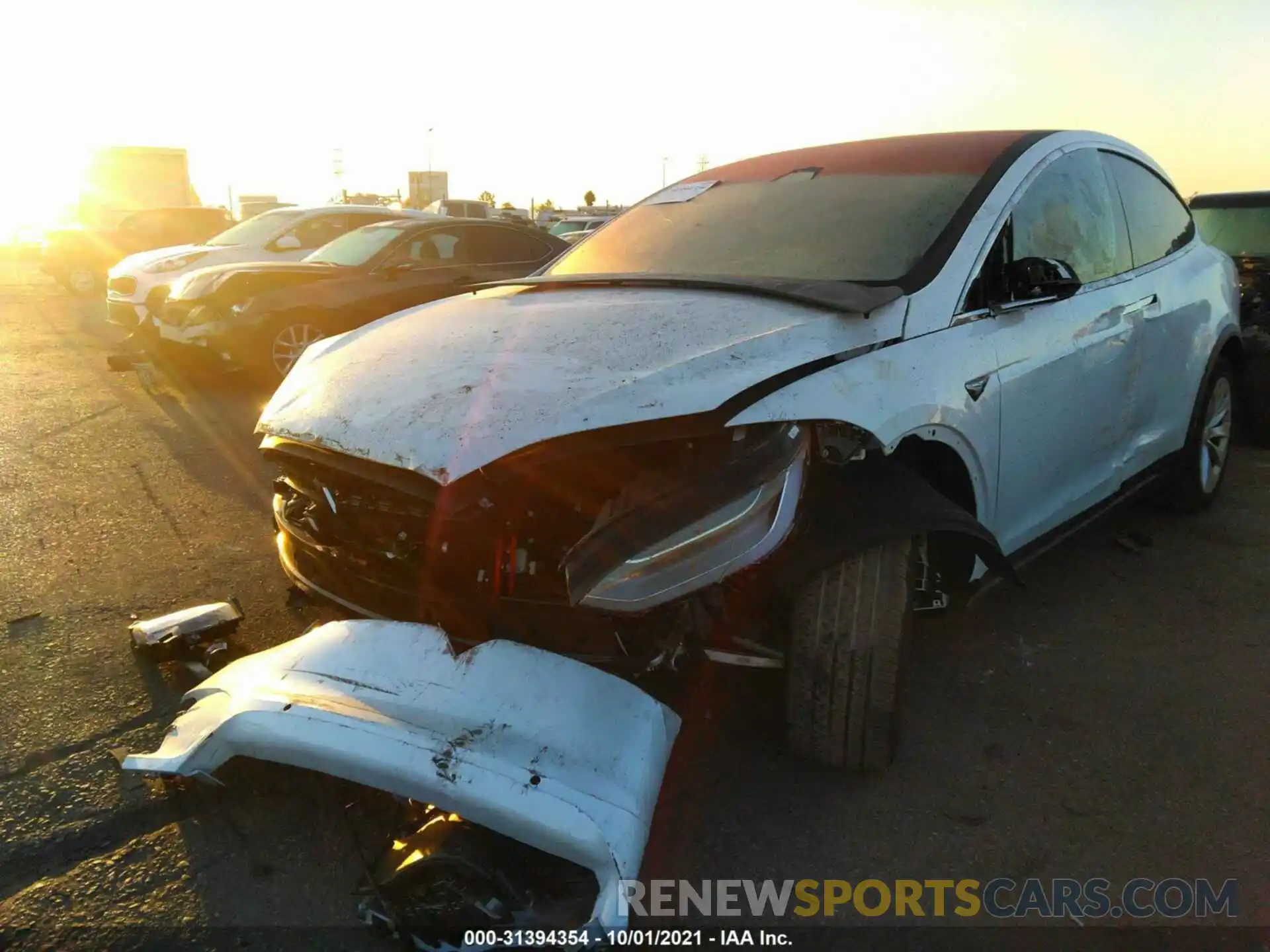 2 Photograph of a damaged car 5YJXCDE20MF323544 TESLA MODEL X 2021