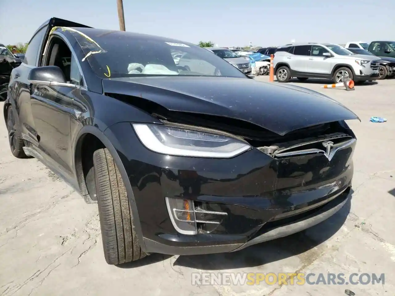 1 Photograph of a damaged car 5YJXCDE21MF325285 TESLA MODEL X 2021